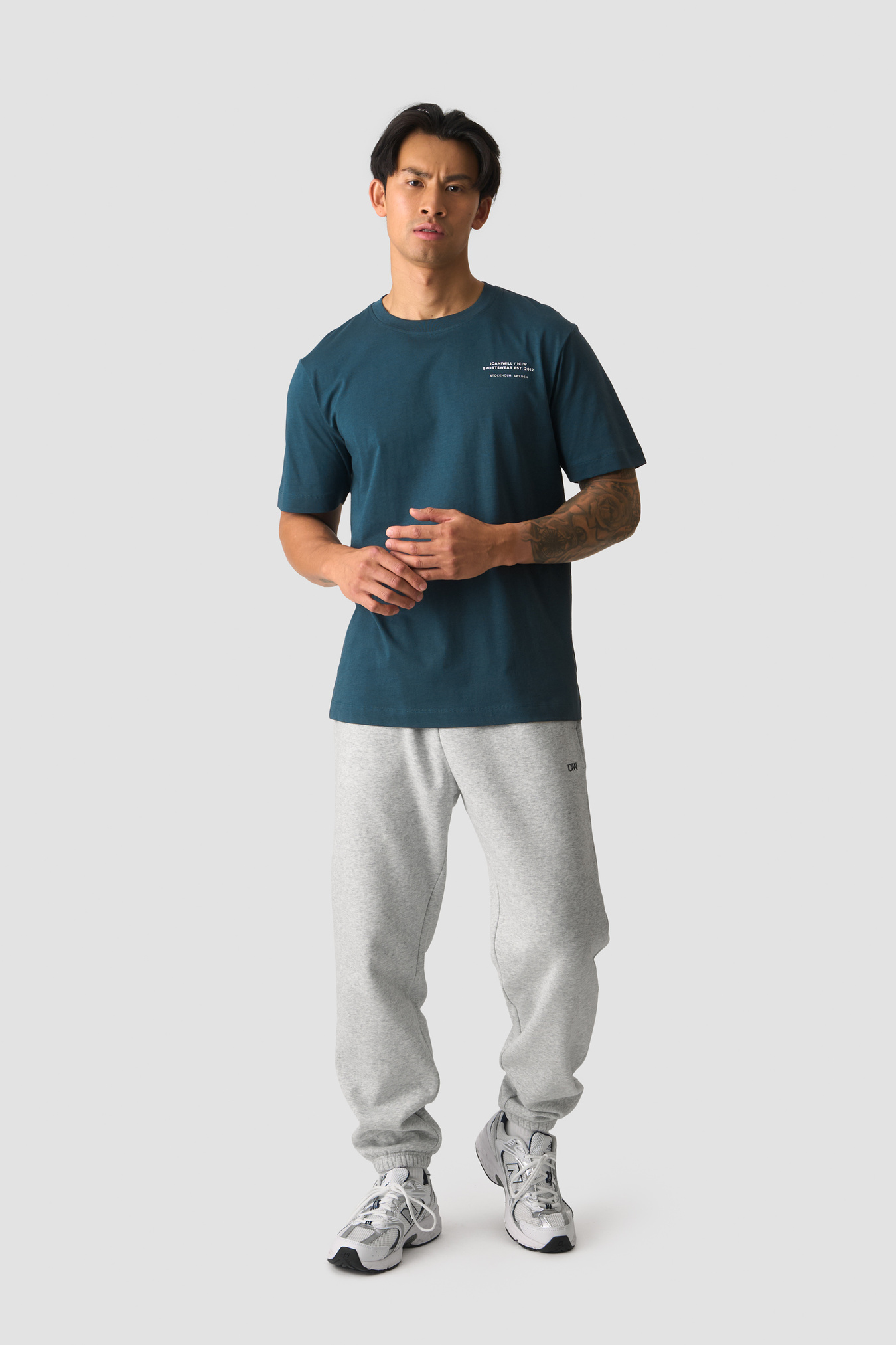 Everyday Cotton T-shirt P Dark Dusty Teal - imagen 3