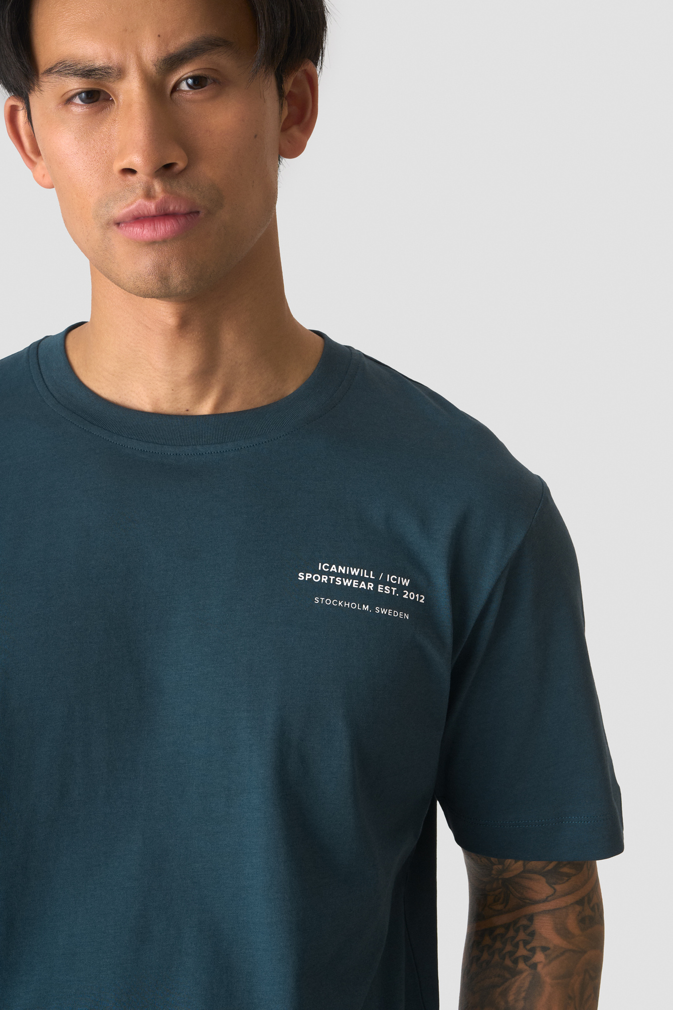 Everyday Cotton T-shirt P Dark Dusty Teal - imagen 2