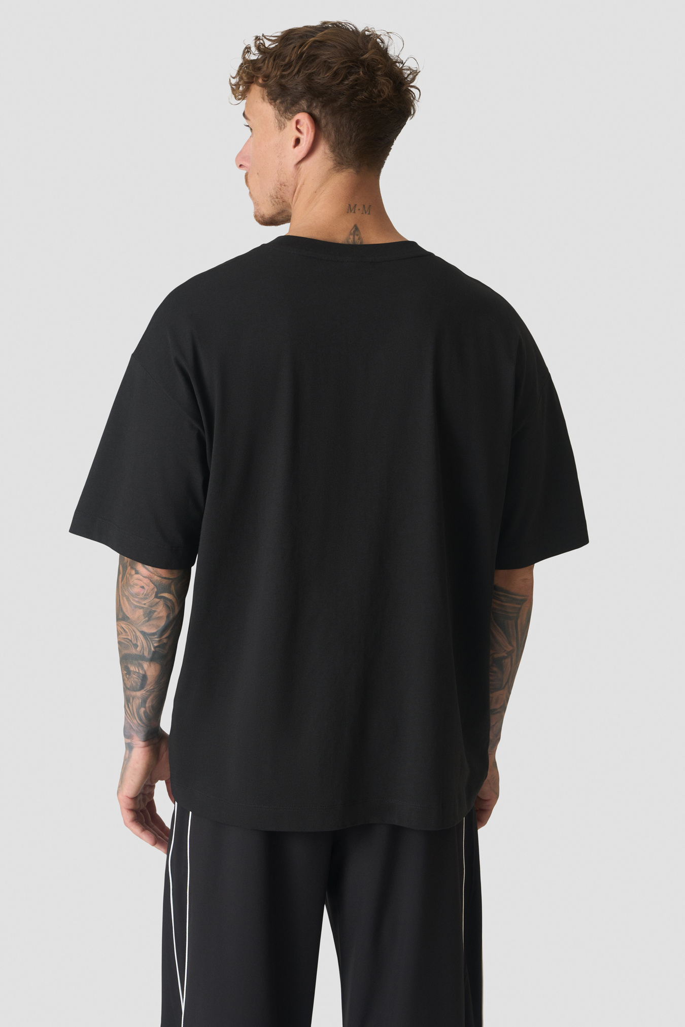 Everyday Oversized Cotton T-shirt Print Black - image 3