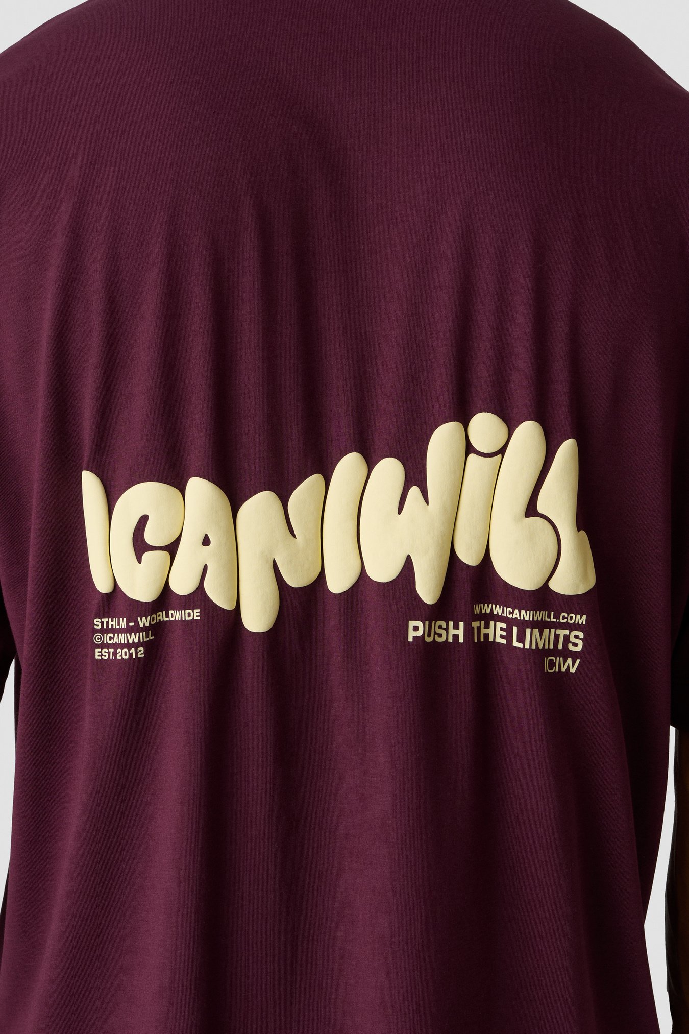 Everyday Oversized Cotton T-shirt Print Dark mahogany - Bild 4