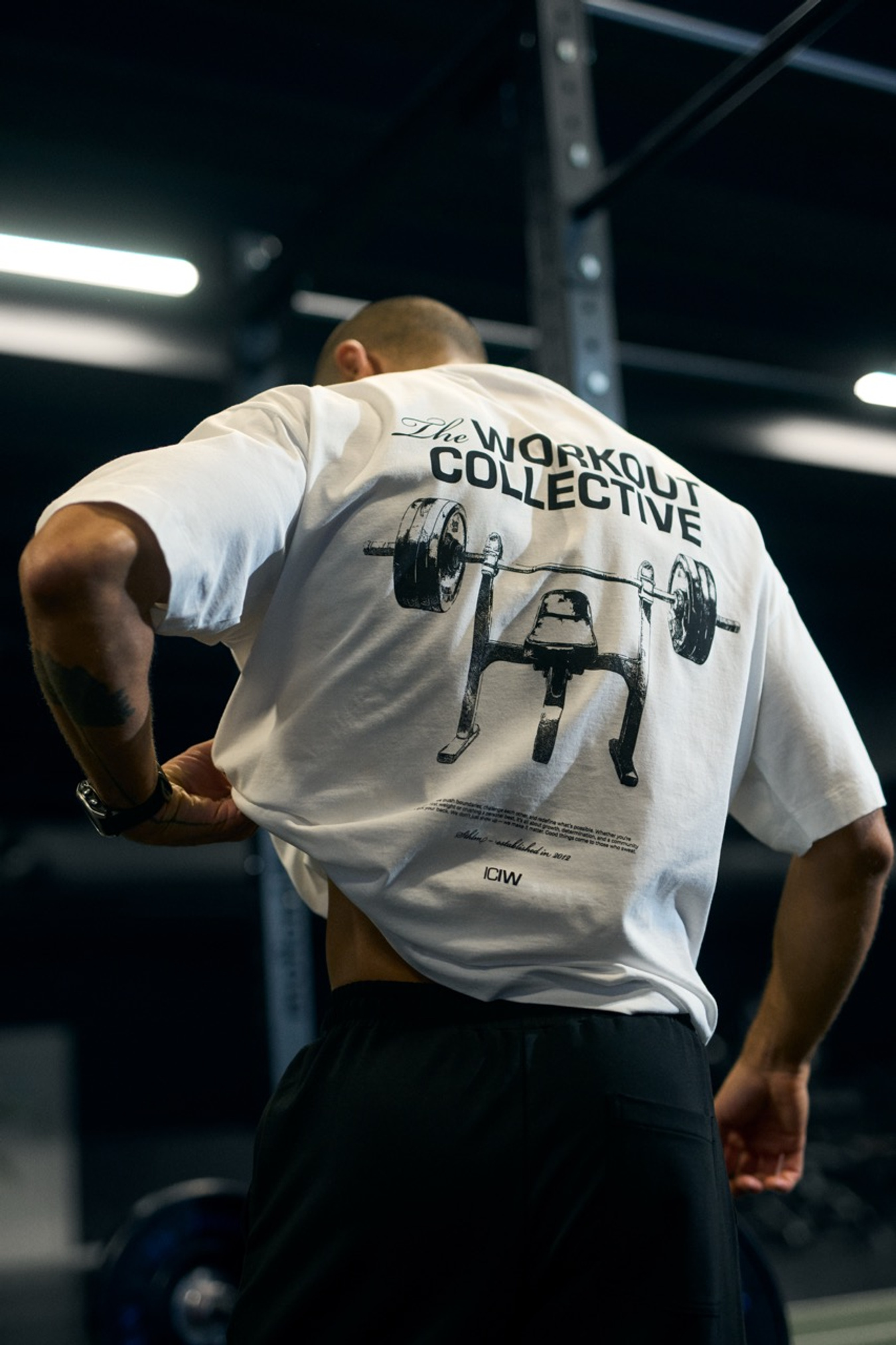 Everyday Oversized Cotton T-shirt Print White Snow - image 7