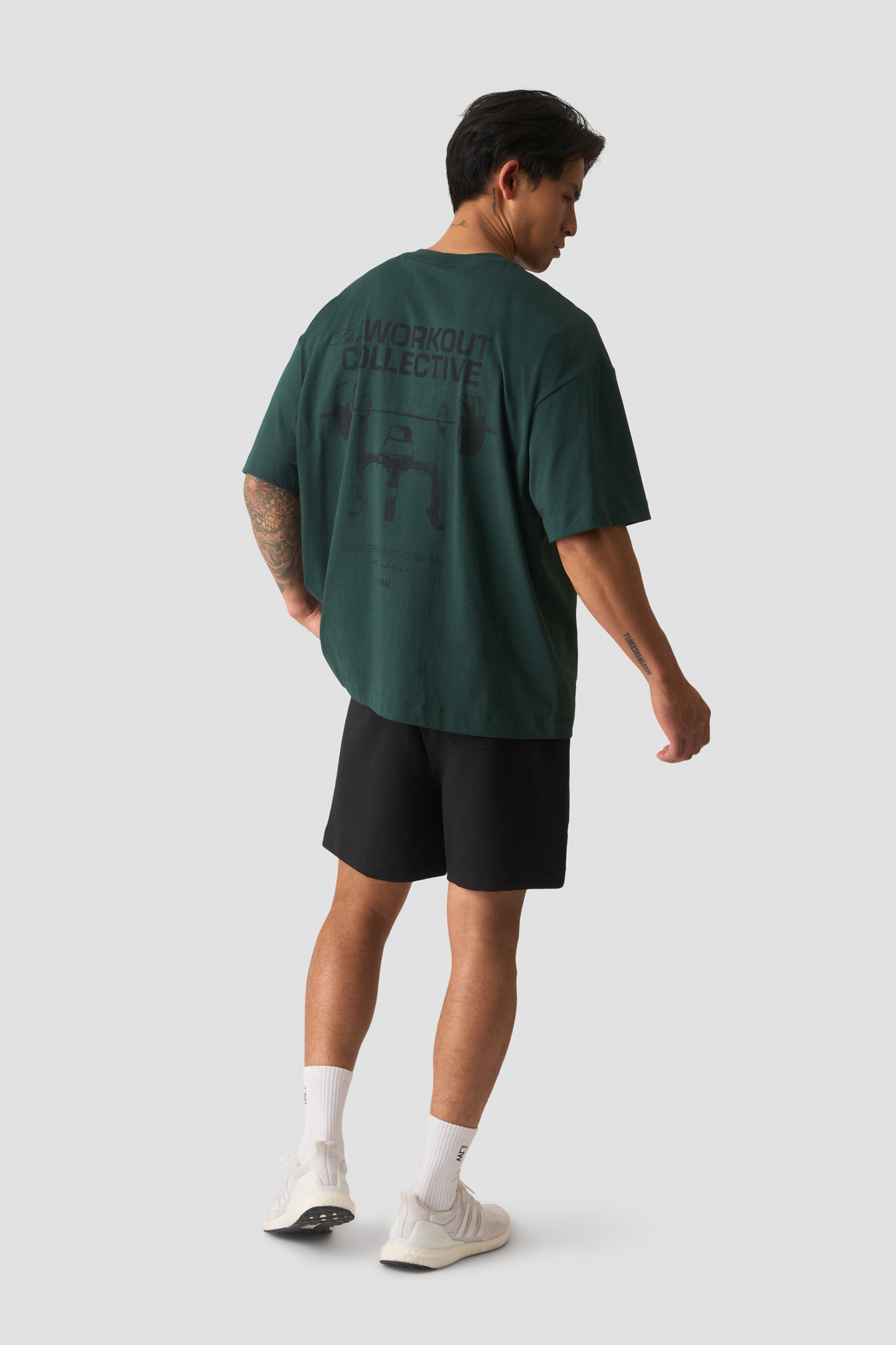 Everyday Oversized Cotton T-shirt Print Wet Green - image 5