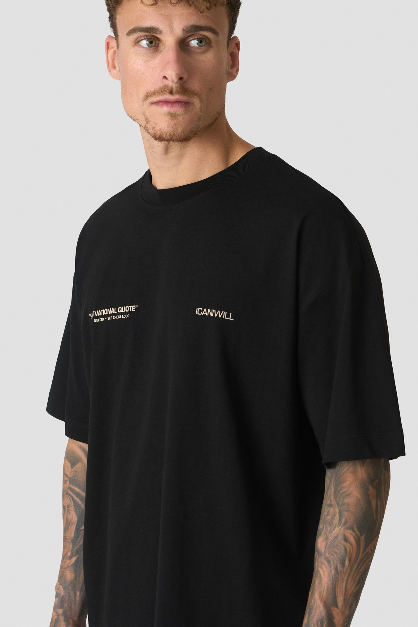 Everyday Oversized Cotton T-shirt Print Black - image 4