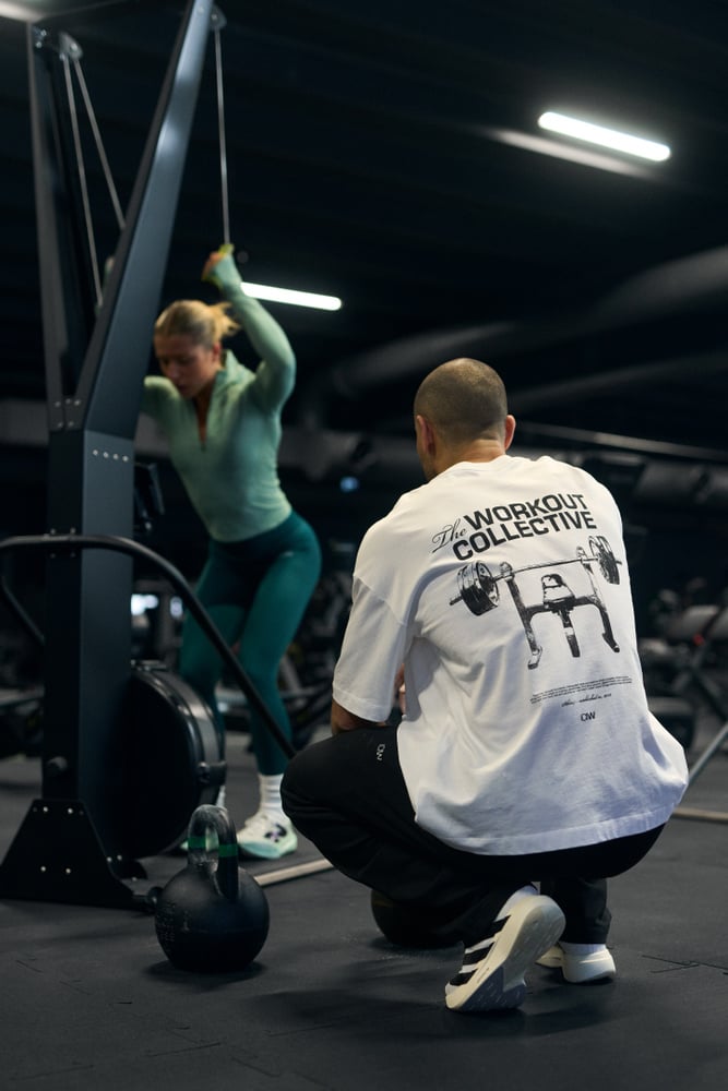 Everyday Oversized Cotton T-shirt Print White Snow