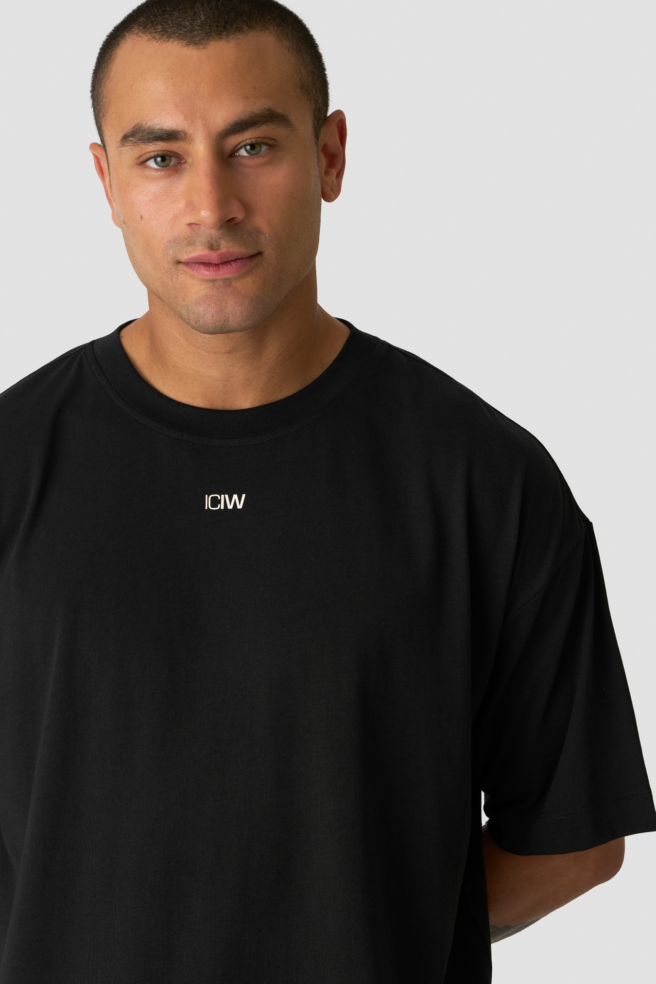 Everyday Oversized Cotton T-shirt Print Black - Bild 3