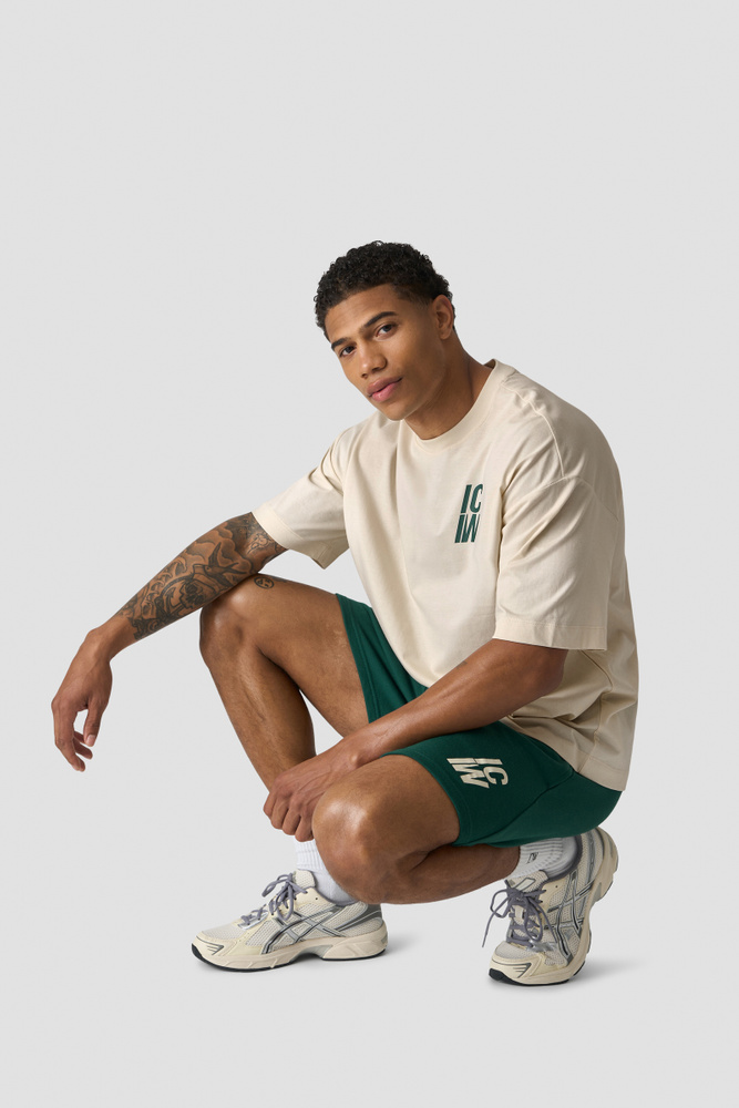 Everyday Oversized Cotton T-shirt Print Cream