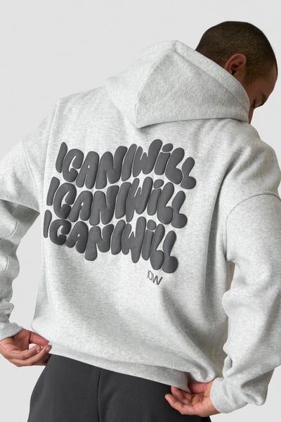 
                    Everyday Relaxed Hoodie Print Light Grey Melange
                    
                  