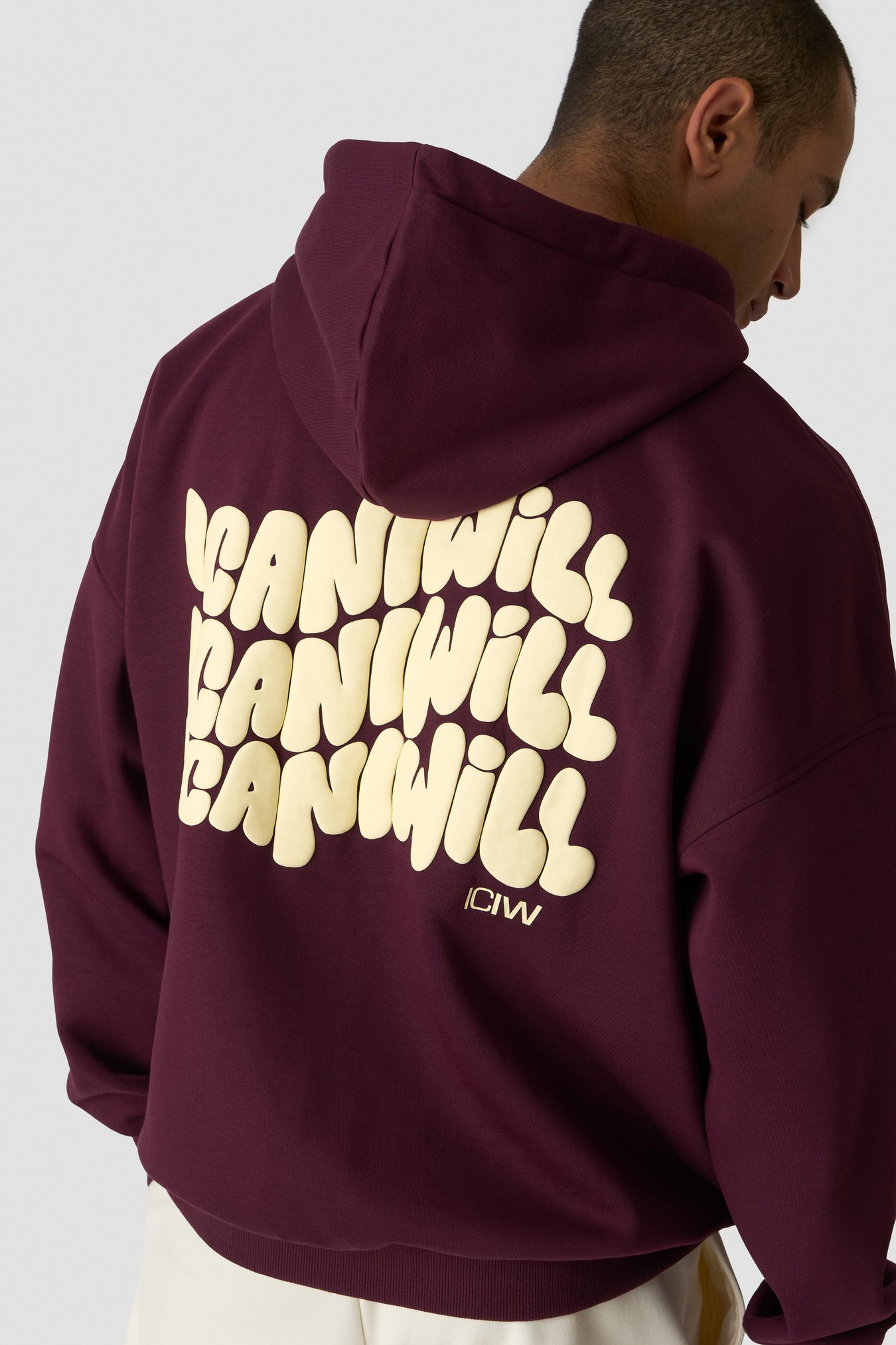 Everyday Relaxed Hoodie Print Dark mahogany - Bild 1
