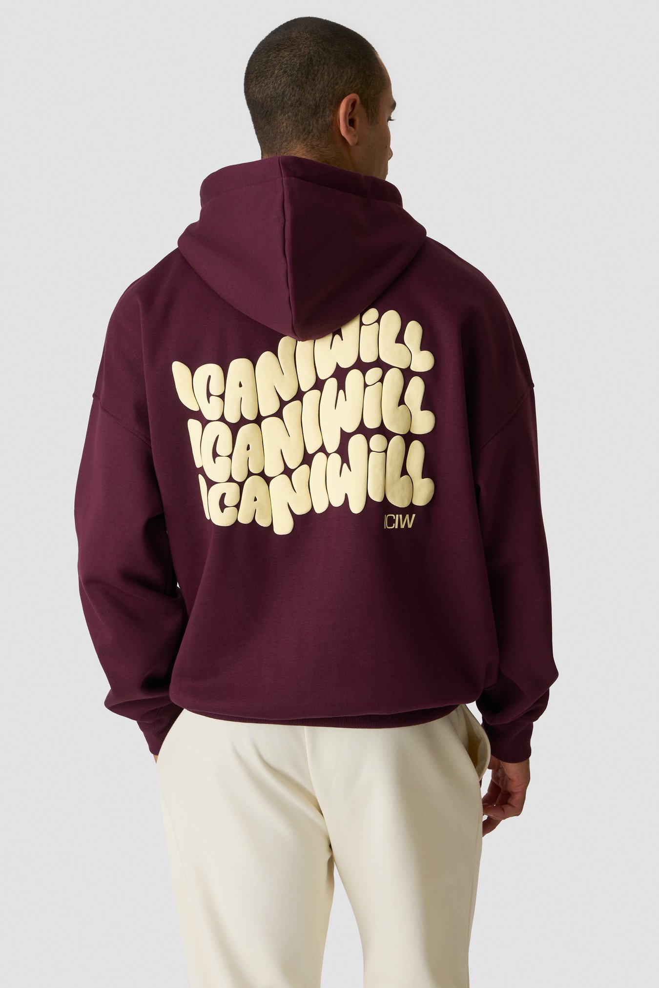 Everyday Relaxed Hoodie Print Dark mahogany - Bild 3