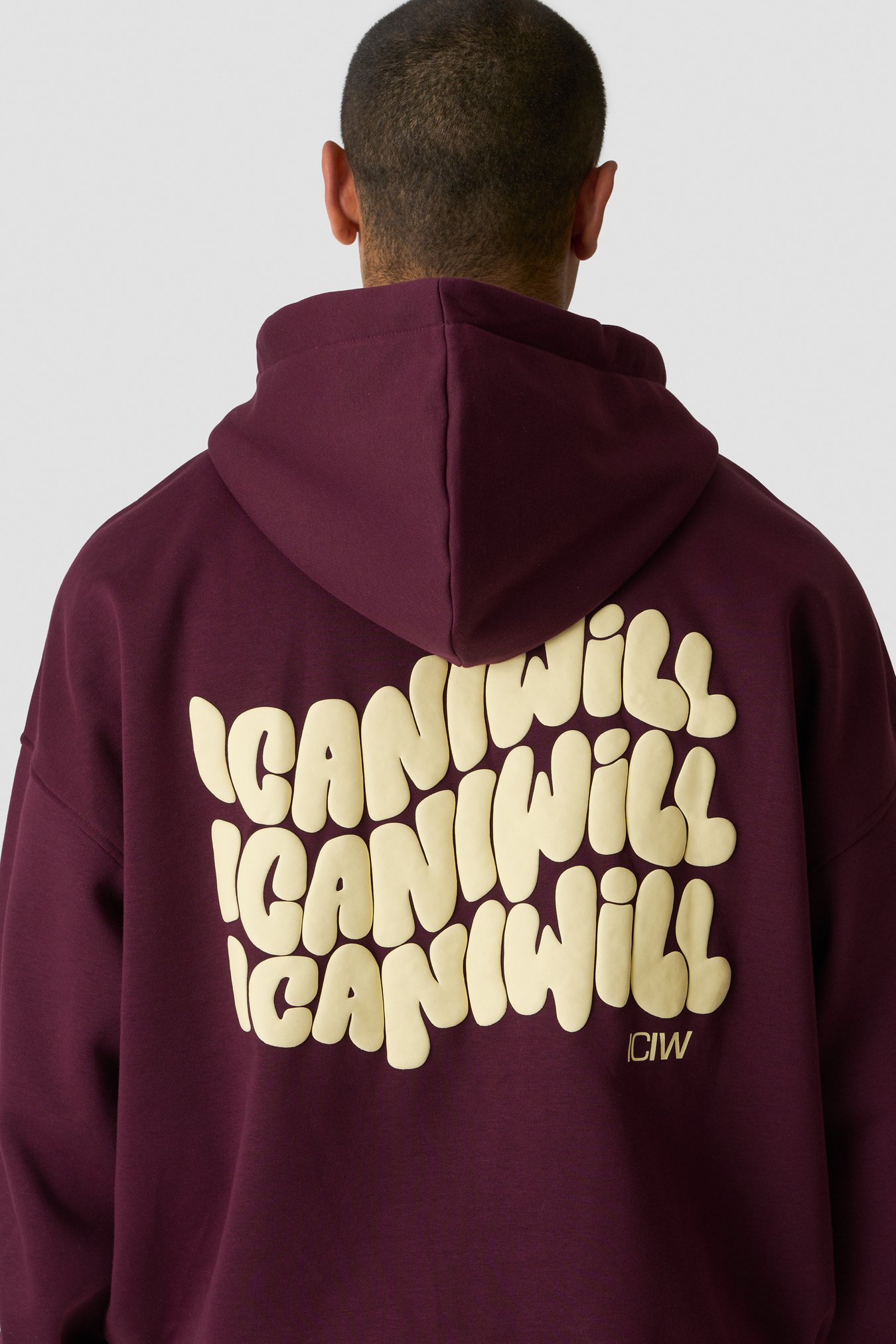 Everyday Relaxed Hoodie Print Dark mahogany - Bild 5
