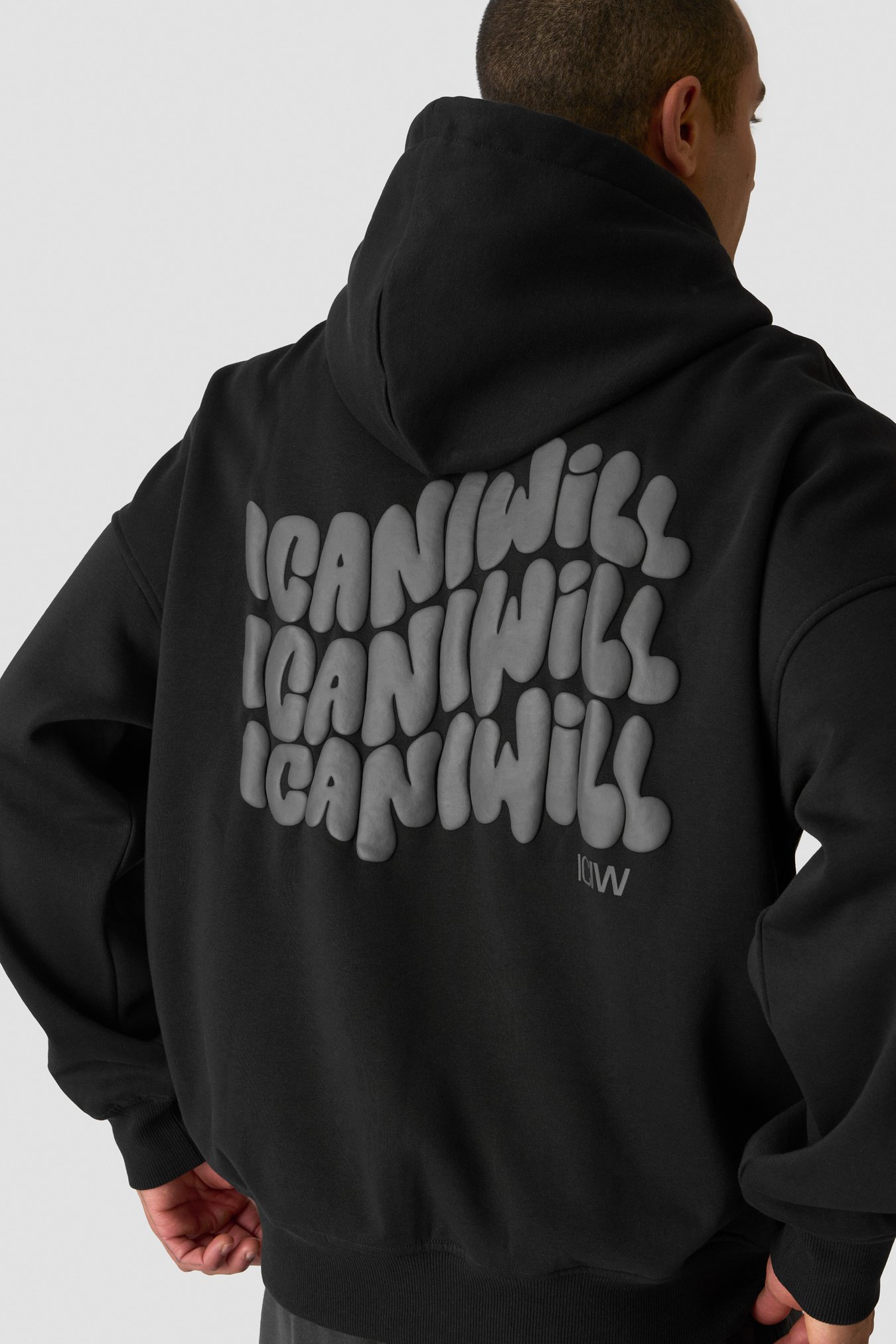 Everyday Relaxed Hoodie Print Black - Bild 3
