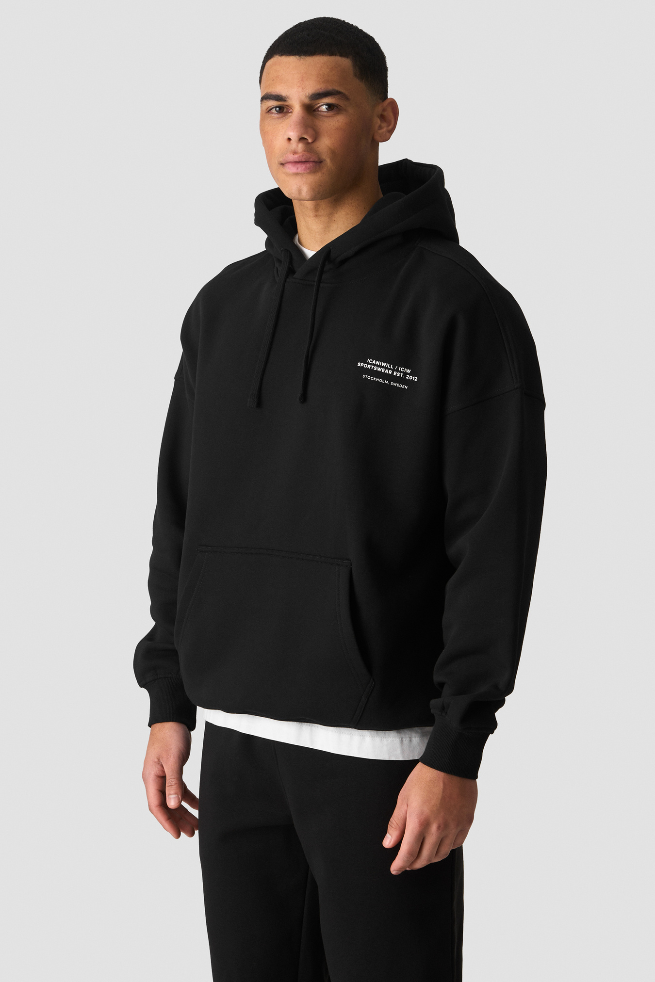 Everyday Relaxed Hoodie P Black - imagen 2