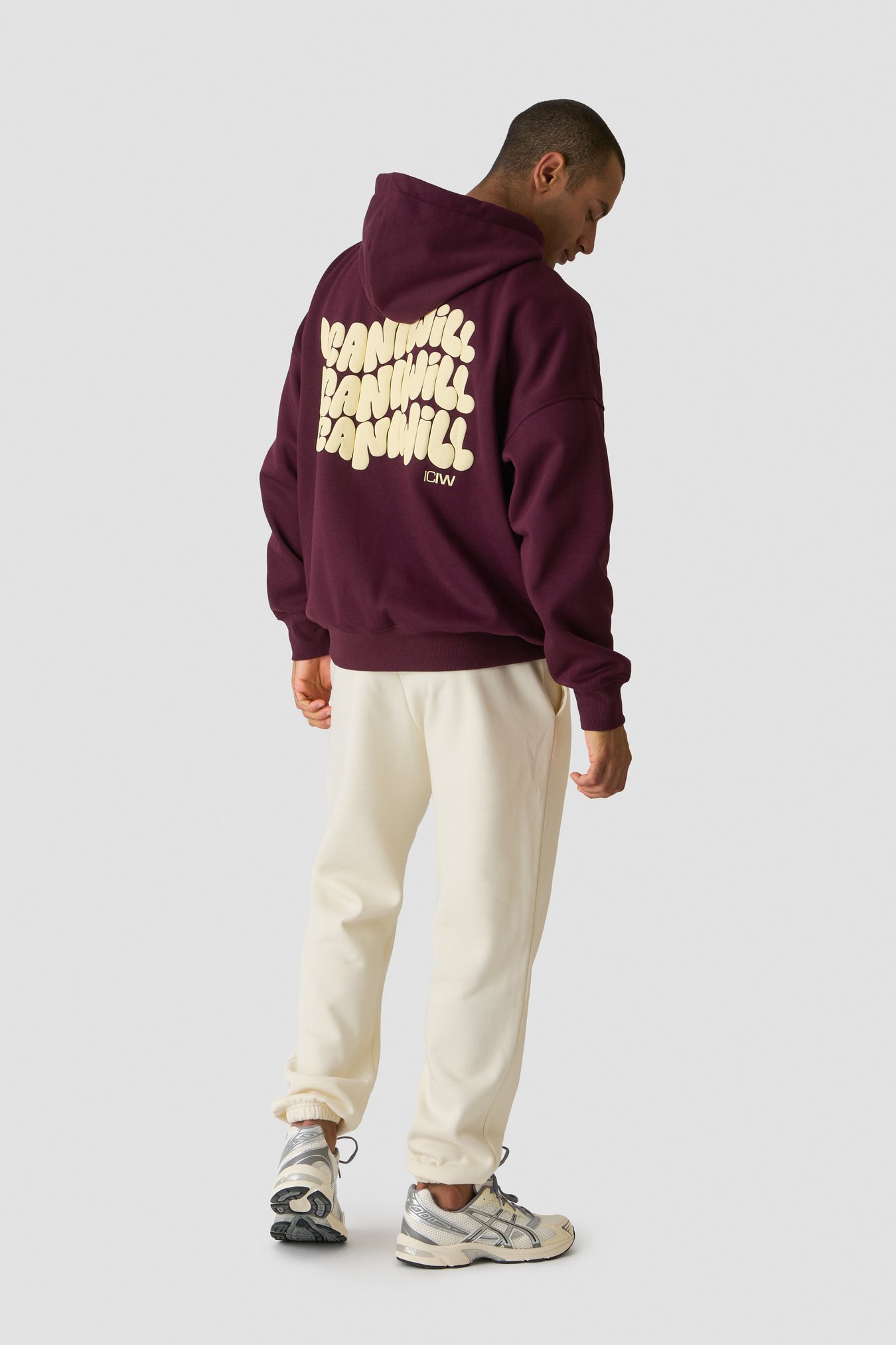 Everyday Relaxed Hoodie Print Dark mahogany - Bild 6
