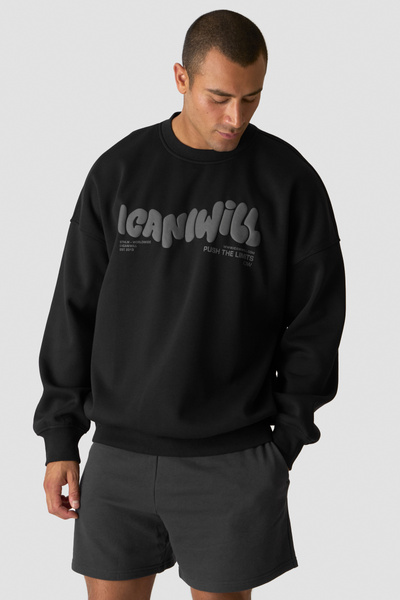 
                    Everyday Relaxed Crewneck Print Black
                    
                  
