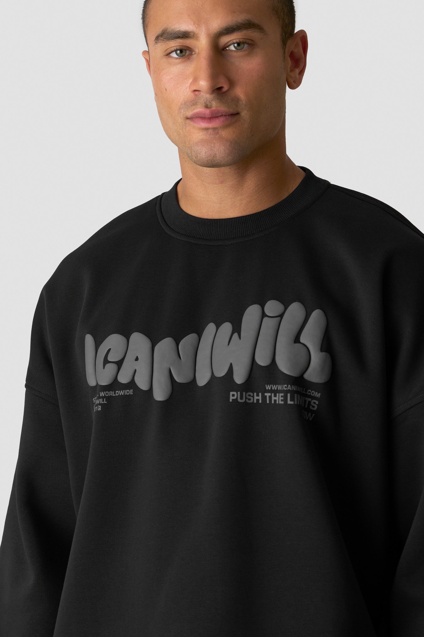 Everyday Relaxed Crewneck Print Black - Bild 2