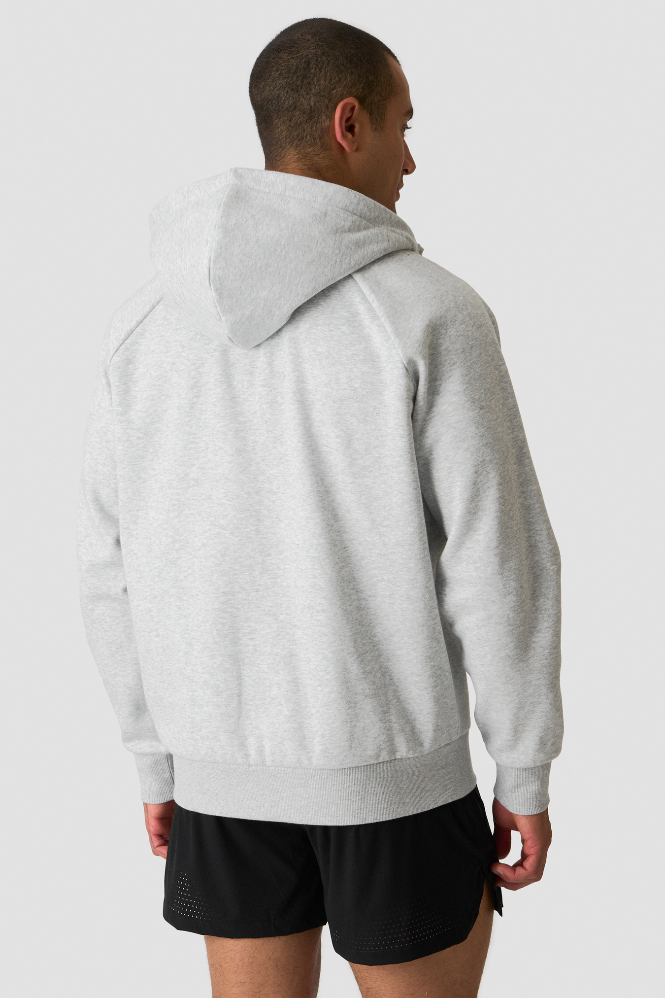 Everyday Zip Hoodie Light Grey Melange - Bild 1