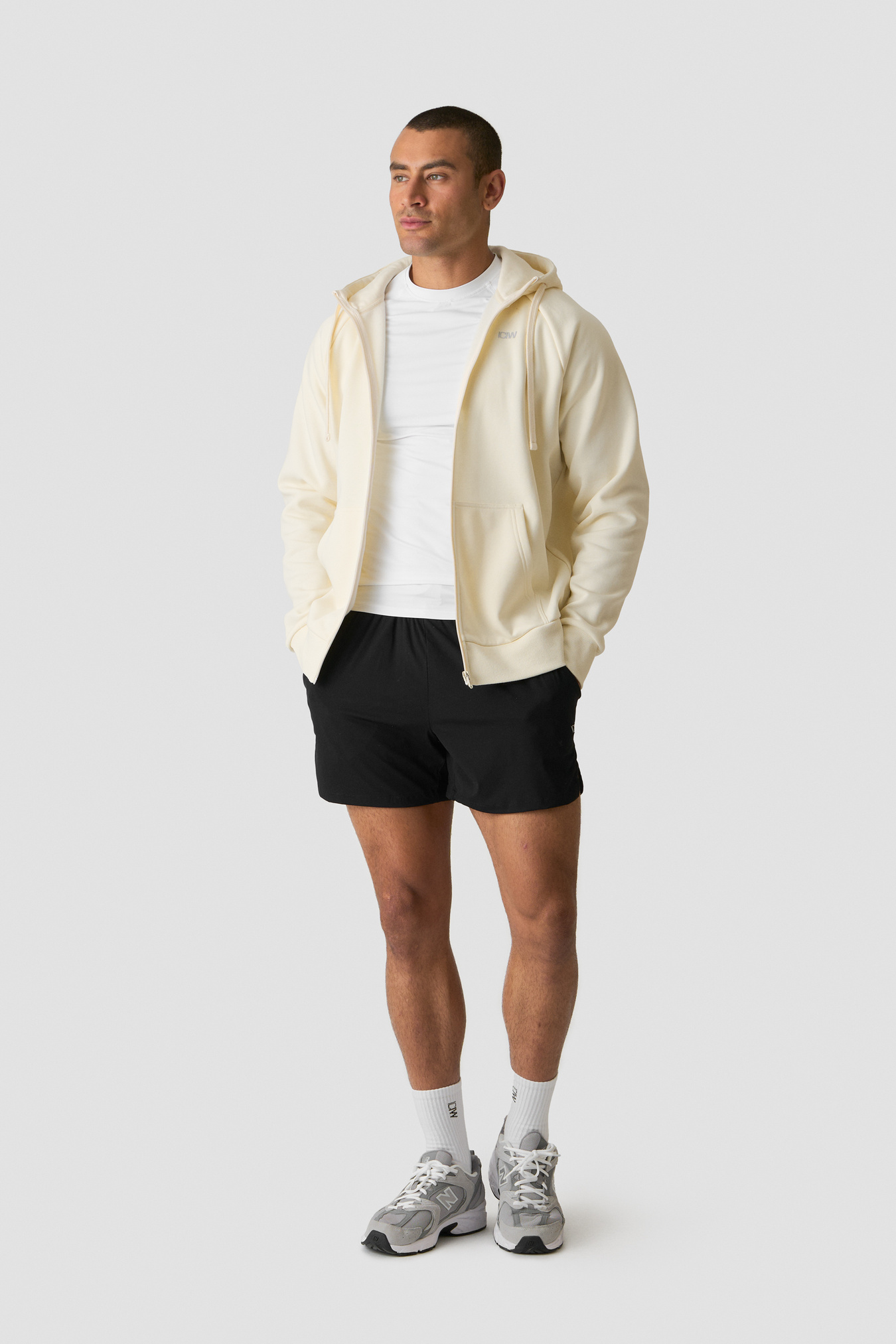 Everyday Zip Hoodie Cream - Bild 3