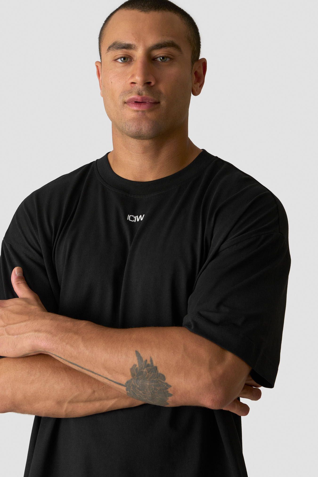 Everyday Oversized Cotton T-shirt Black - Bild 2
