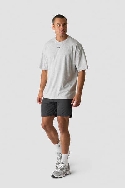 
                    Everyday Oversized Cotton T-shirt Light Grey Melange
                    
                  