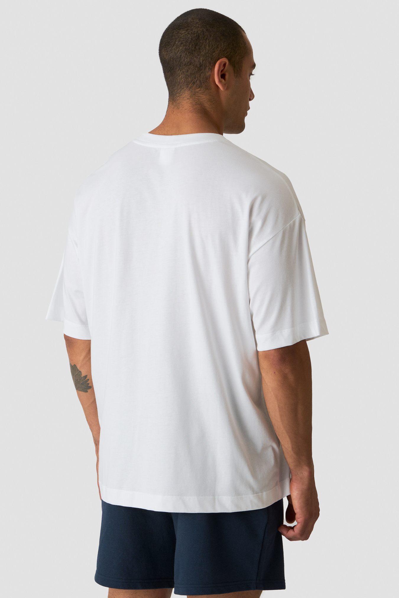 Everyday Oversized Cotton T-shirt White Snow - Bild 2