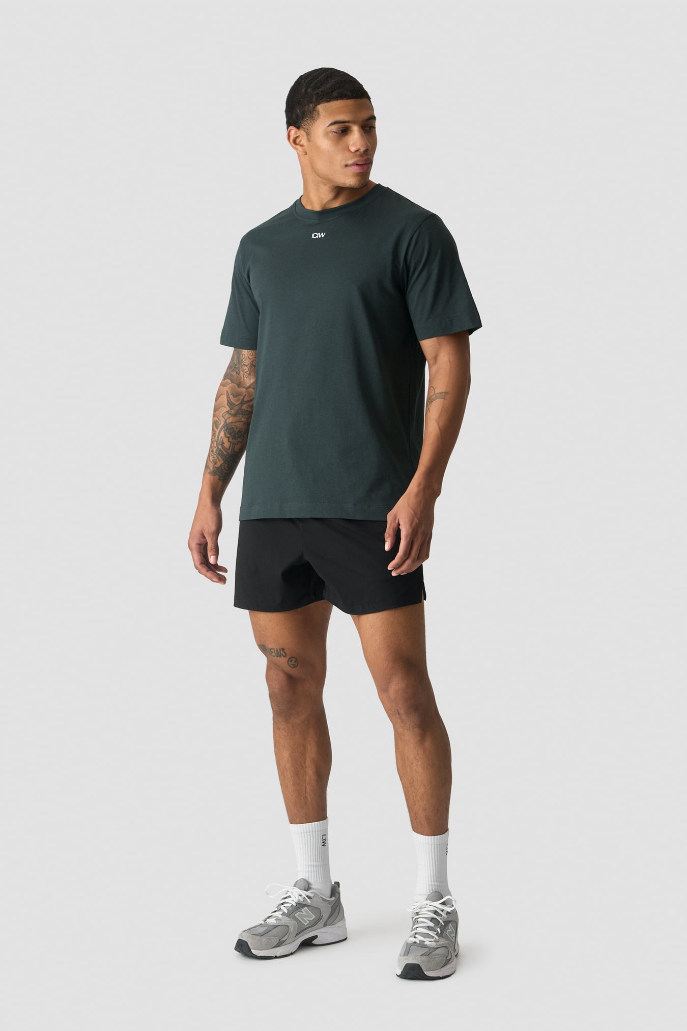 Everyday Cotton T-shirt Dark Green - afbeelding 3