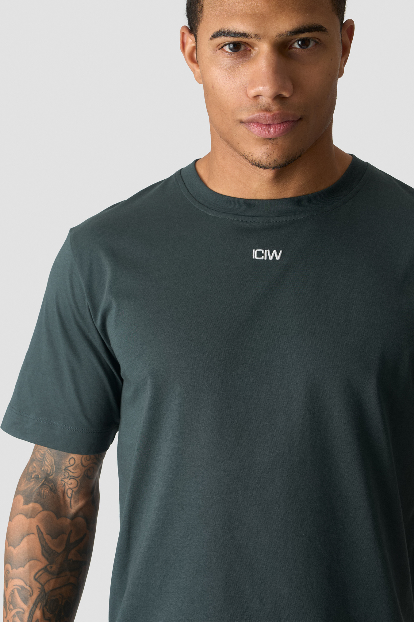 Everyday Cotton T-shirt Dark Green - afbeelding 2