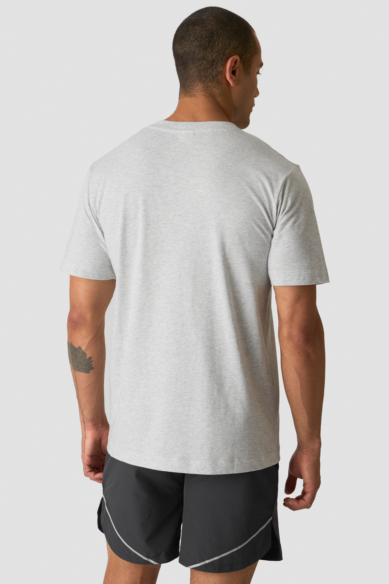 Everyday Cotton T-shirt Light Grey Melange - Bild 2