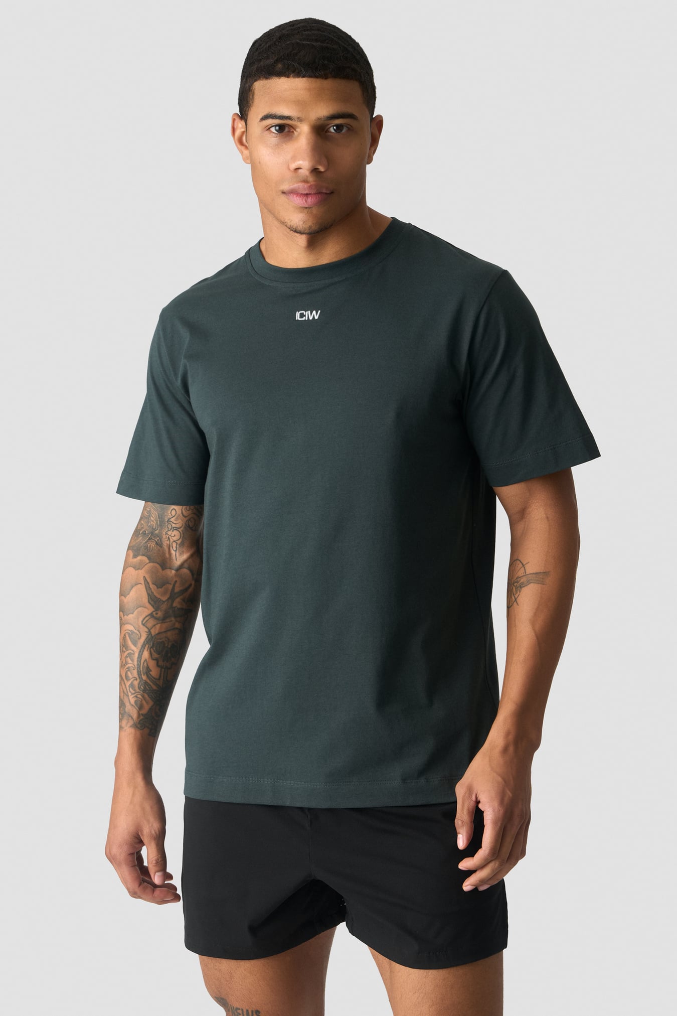 Everyday Cotton T-shirt Dark Green - afbeelding 0