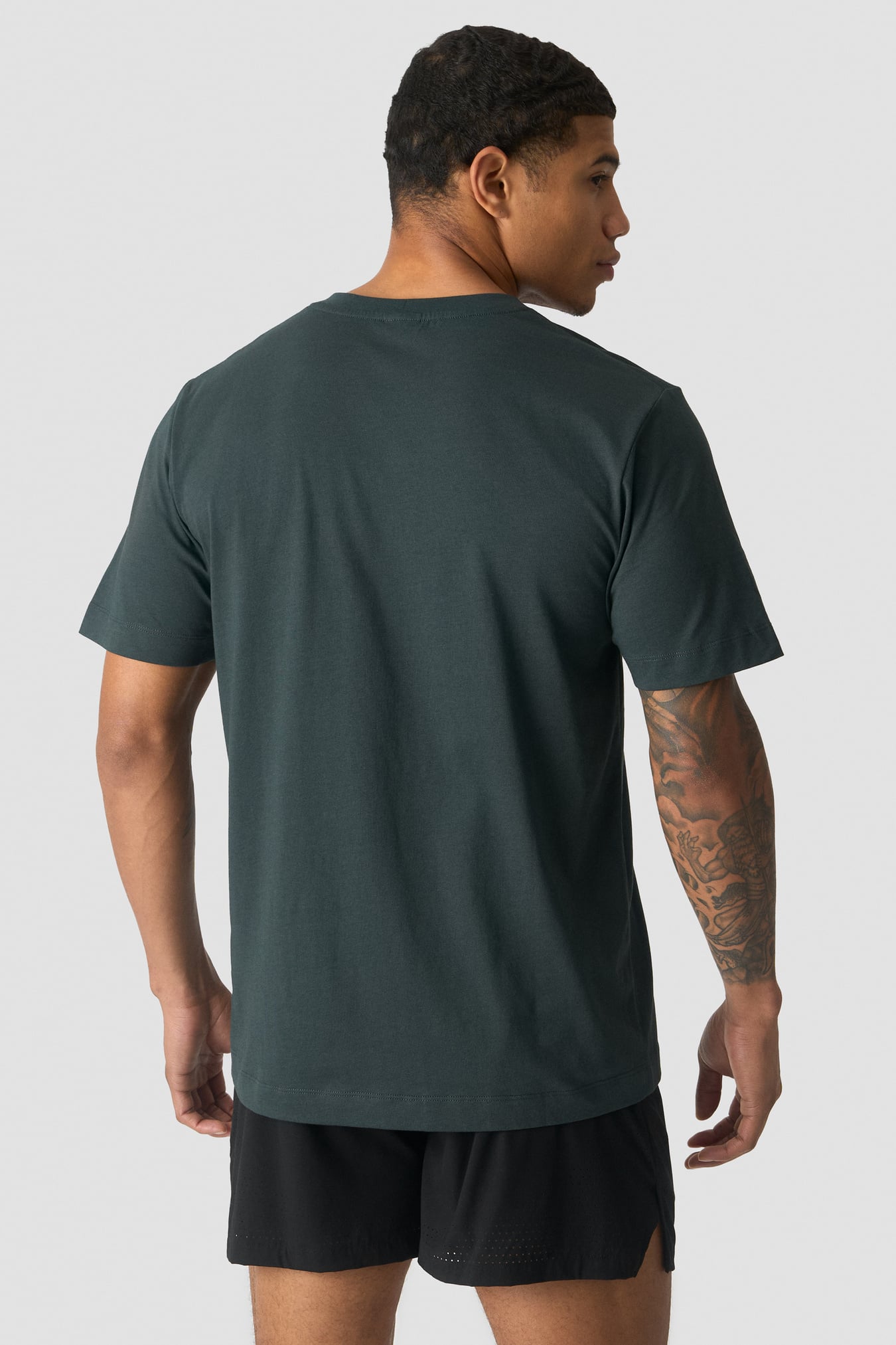 Everyday Cotton T-shirt Dark Green - afbeelding 1