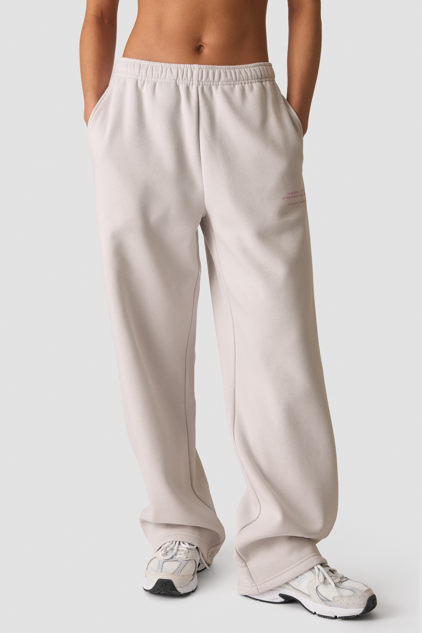 Everyday Straight Leg Sweat Pants Light Dusty Beige - image 2