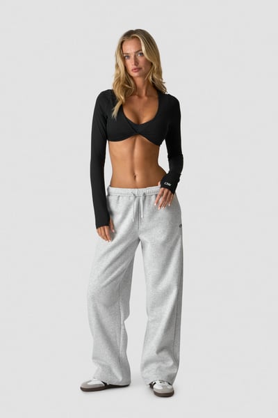 
                    Everyday Straight Leg Sweat Pants Light Grey Melange
                    
                  