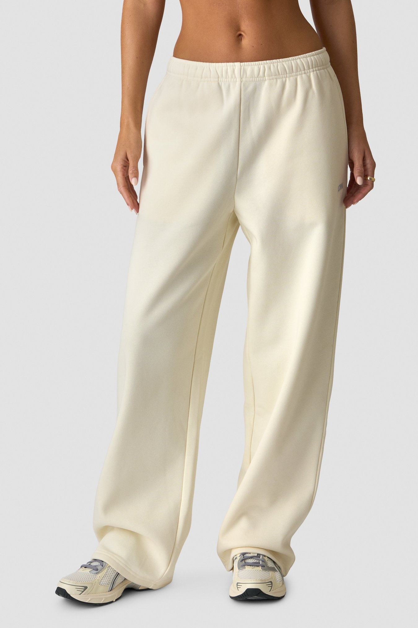 Everyday Straight Leg Sweat Pants Cream - Bild 0