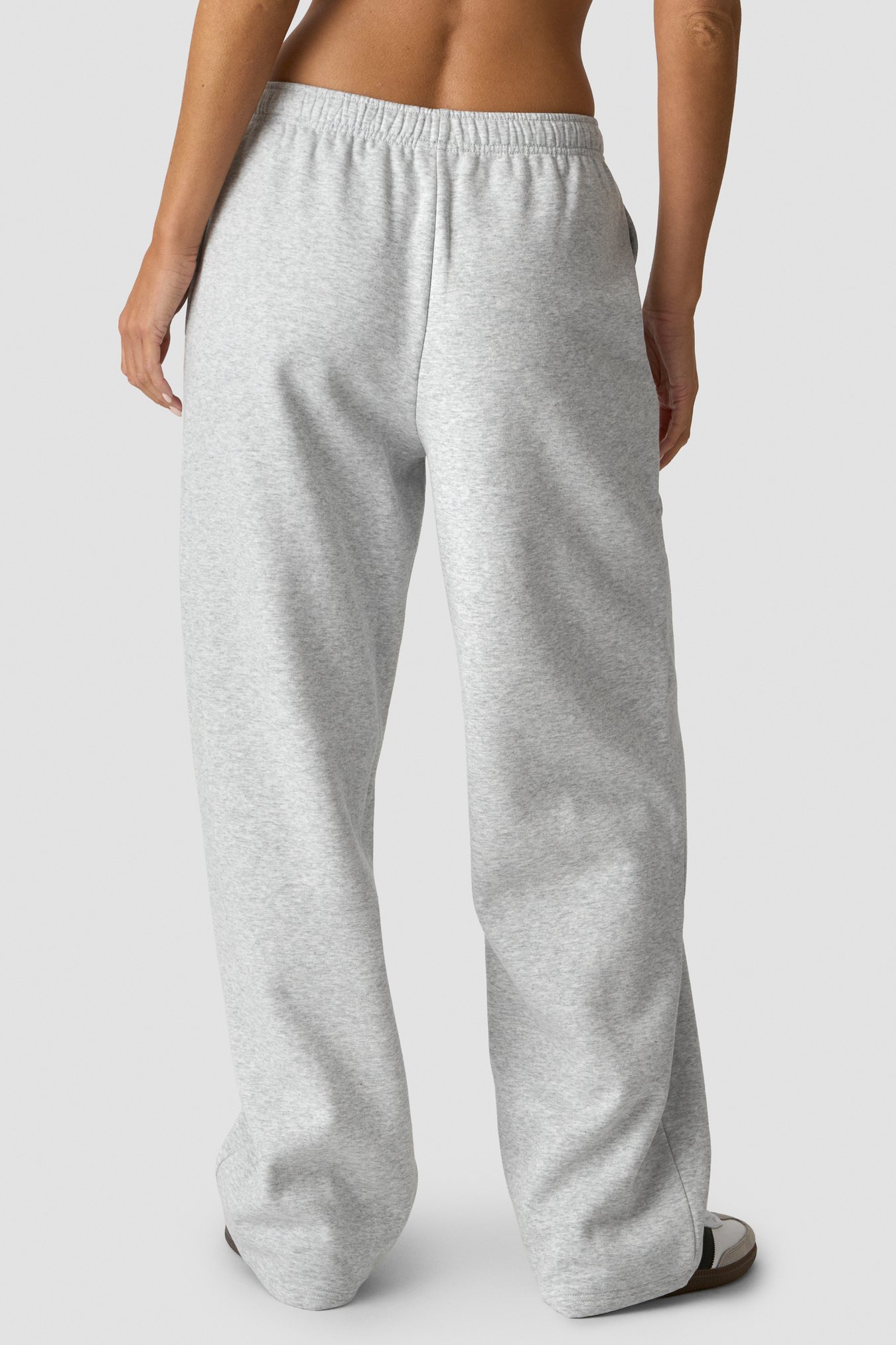 Everyday Straight Leg Sweat Pants Light Grey Melange - Bild 2