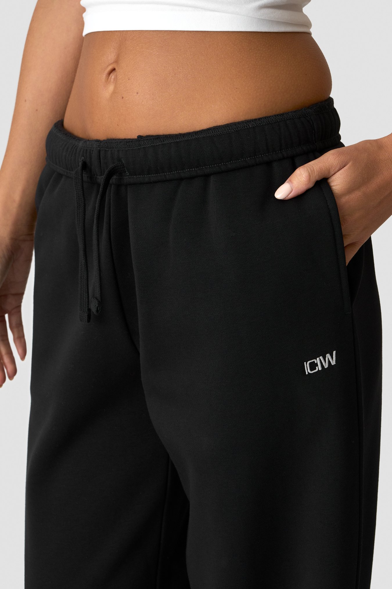 Everyday Straight Leg Sweat Pants Black - afbeelding 2