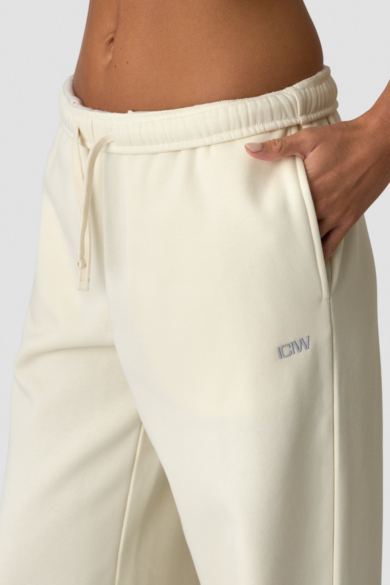 Everyday Straight Leg Sweat Pants Cream - Bild 2