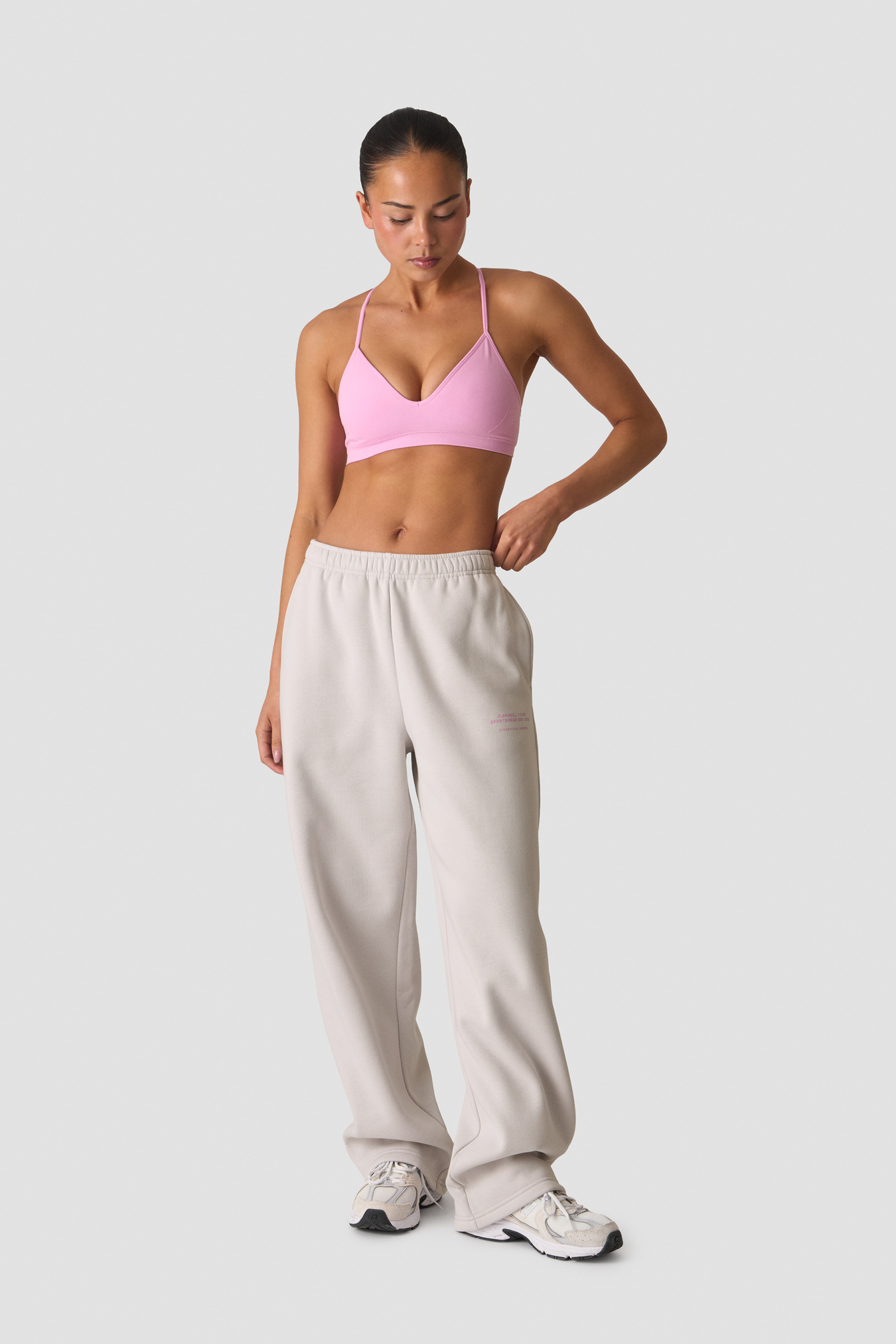 Everyday Straight Leg Sweat Pants Light Dusty Beige - image 5