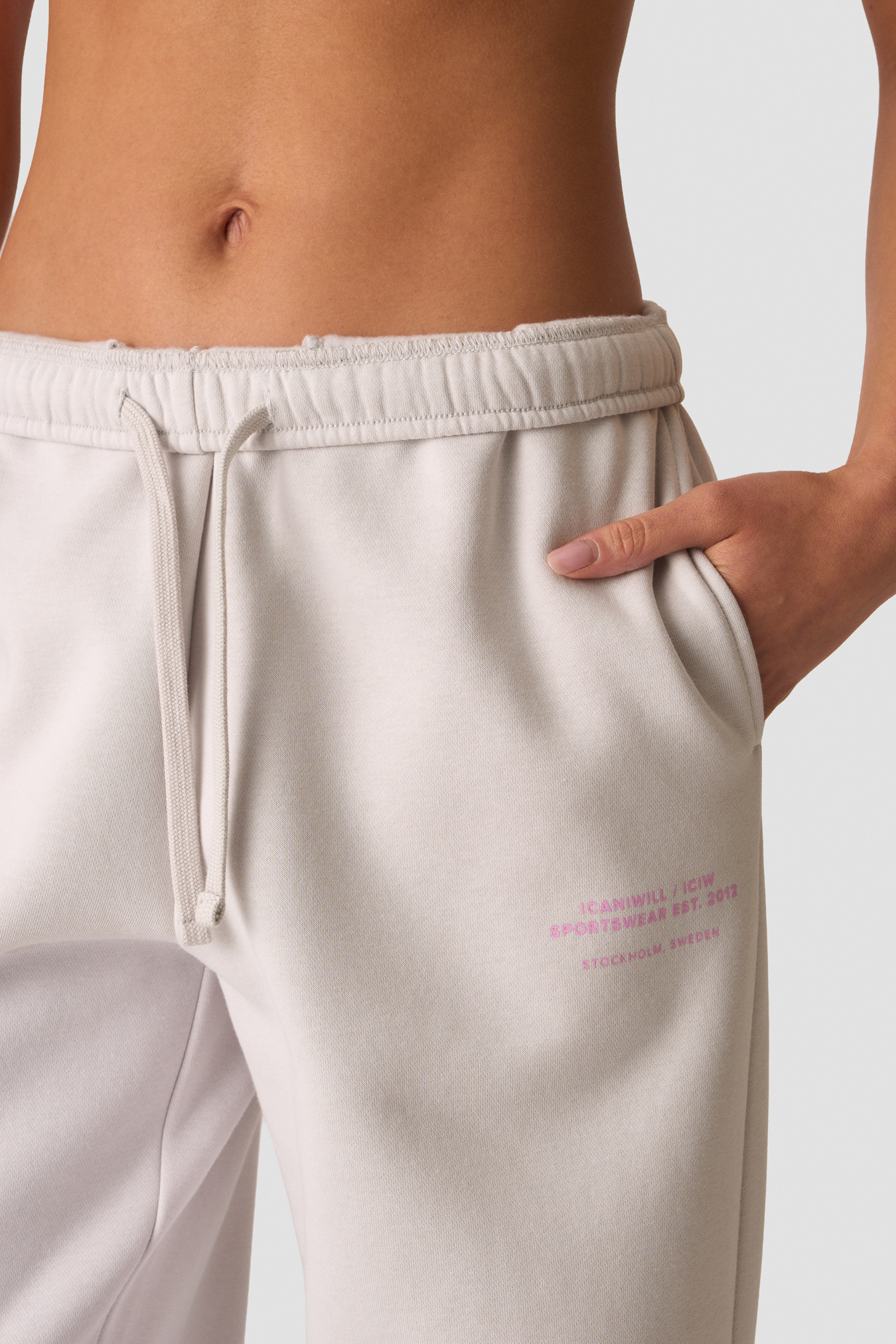 Everyday Straight Leg Sweat Pants Light Dusty Beige - image 4