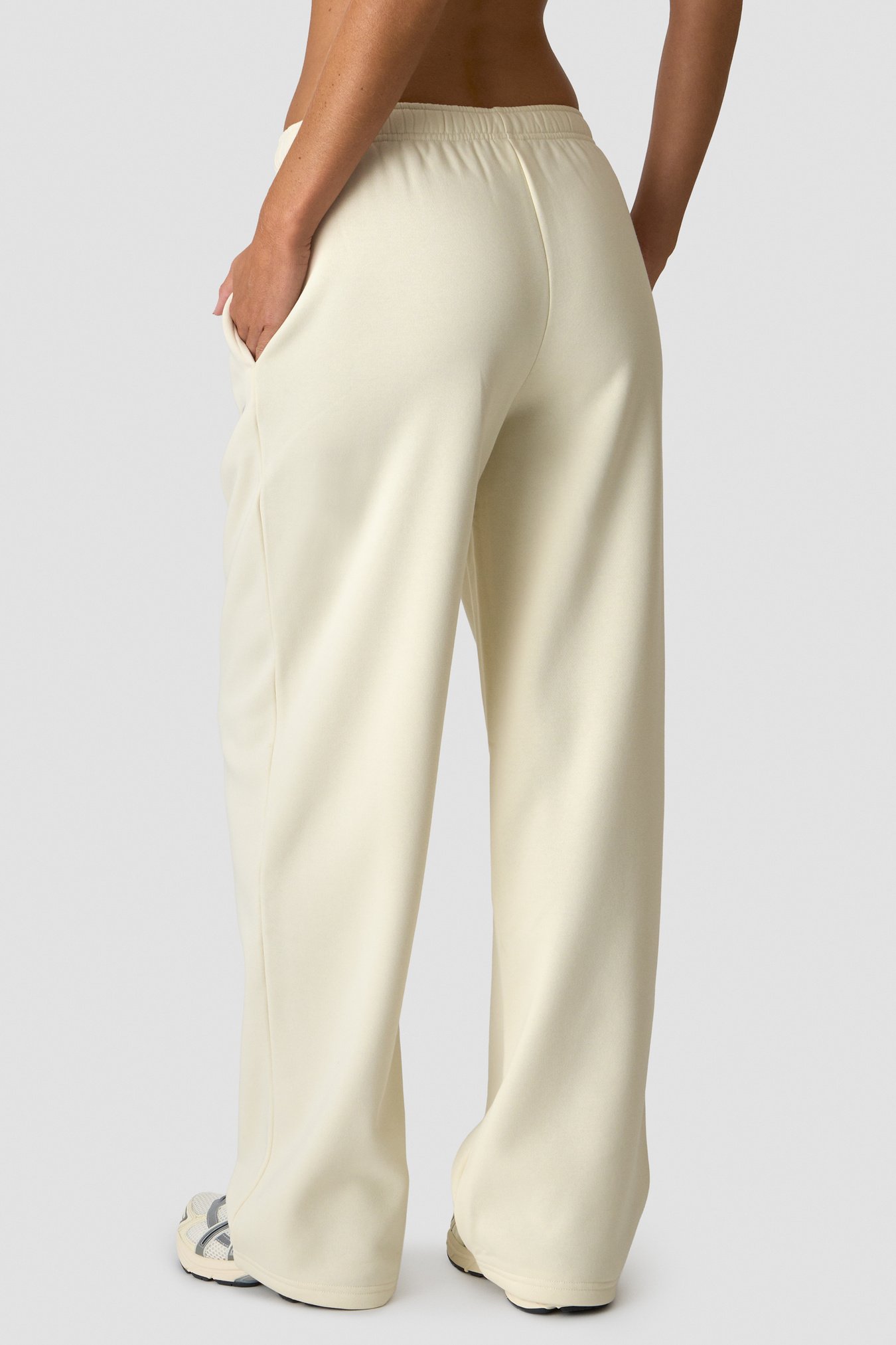 Everyday Straight Leg Sweat Pants Cream - Bild 1