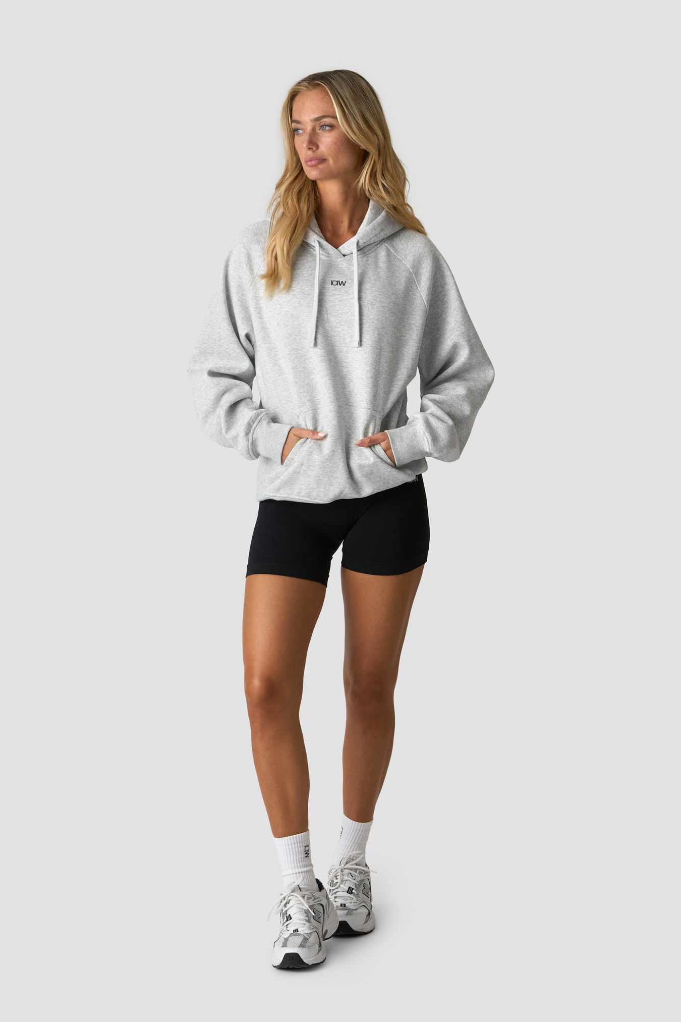 Everyday Hoodie Light Grey Melange - Bild 3