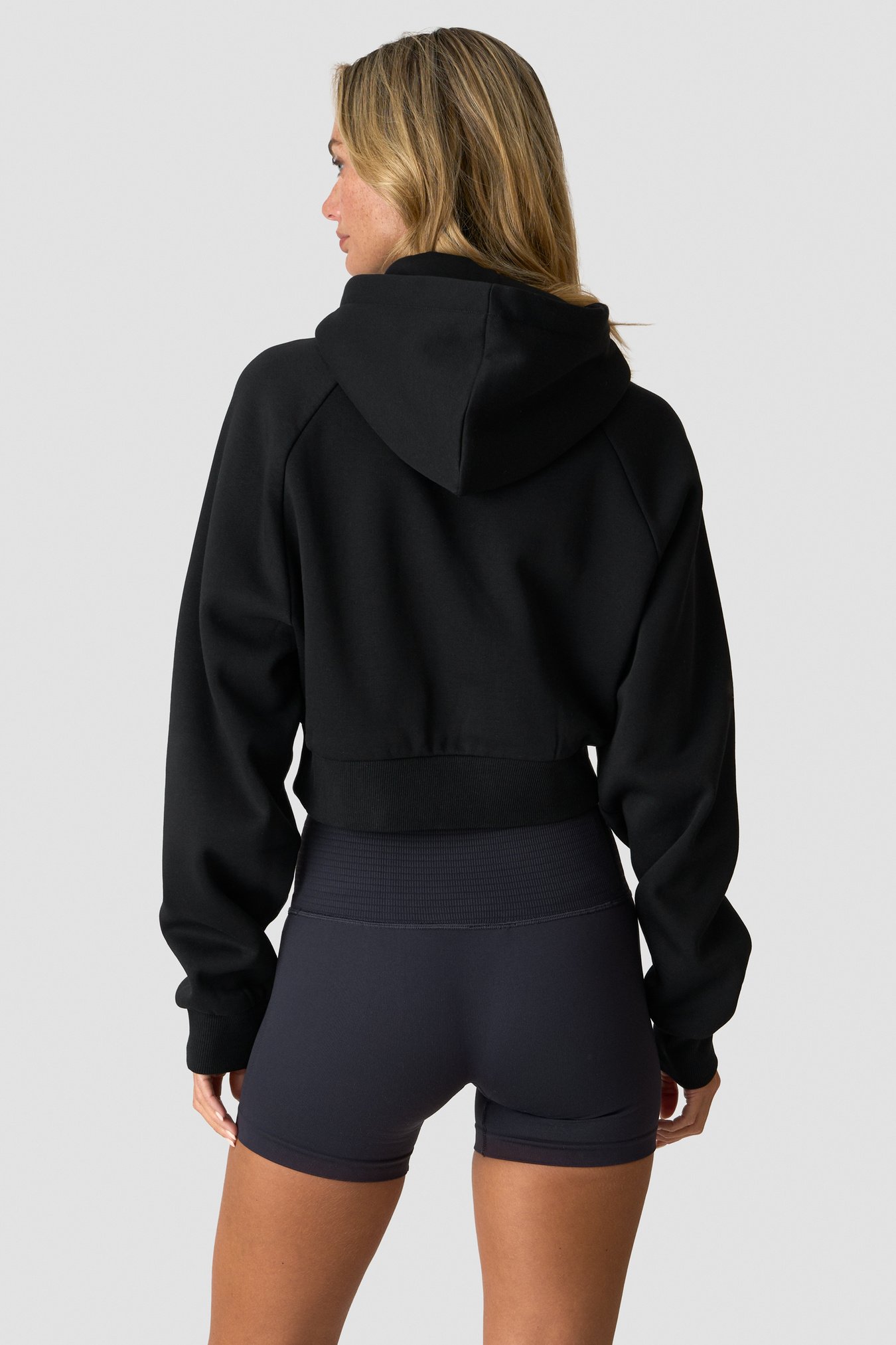 Everyday Cropped Hoodie Black - Bild 1