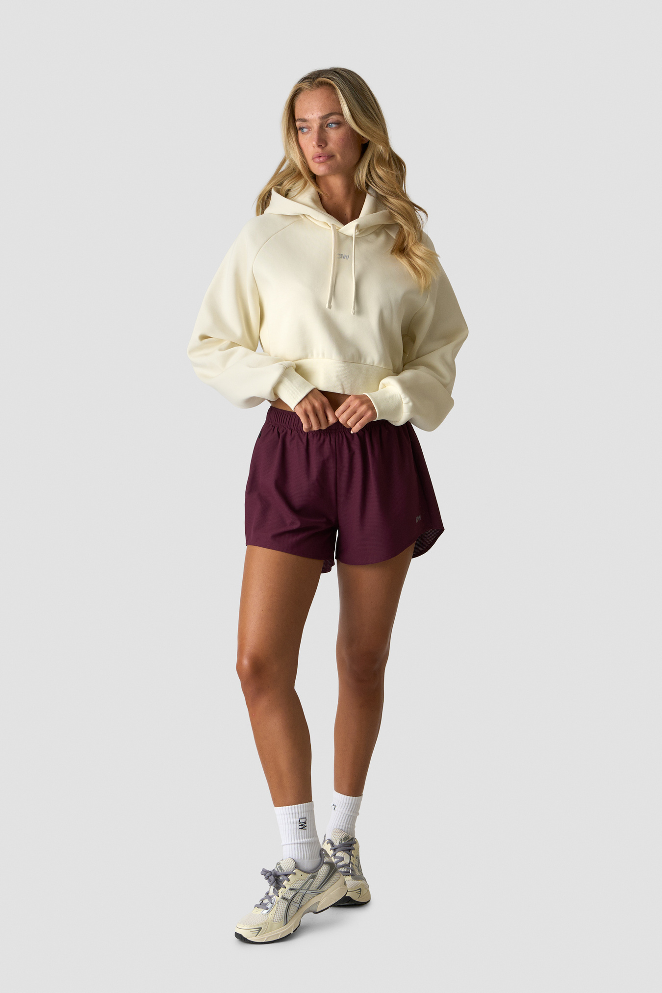 Everyday Cropped Hoodie Cream - Bild 3