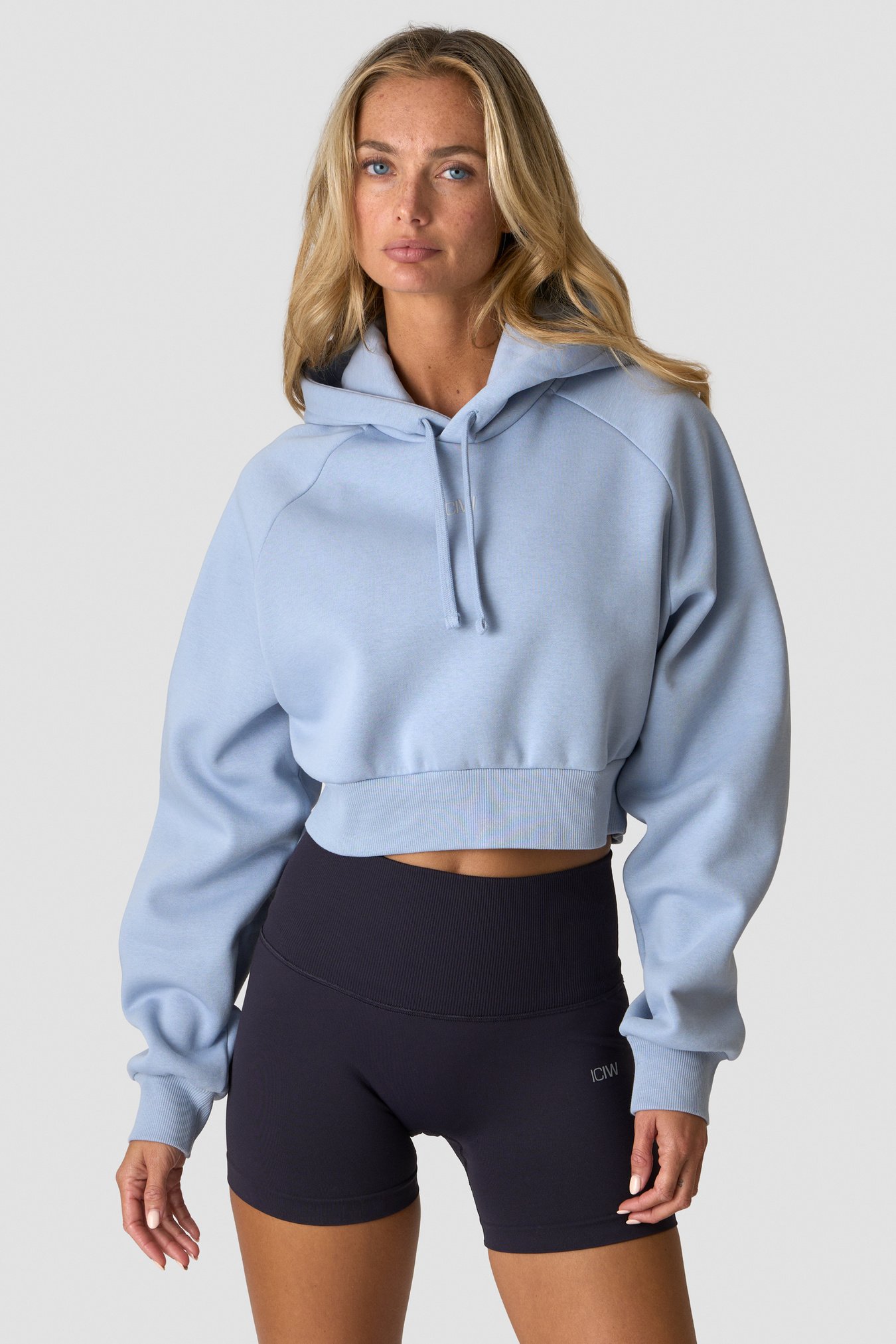 Everyday Cropped Hoodie Light Violet Slate - Bild 1