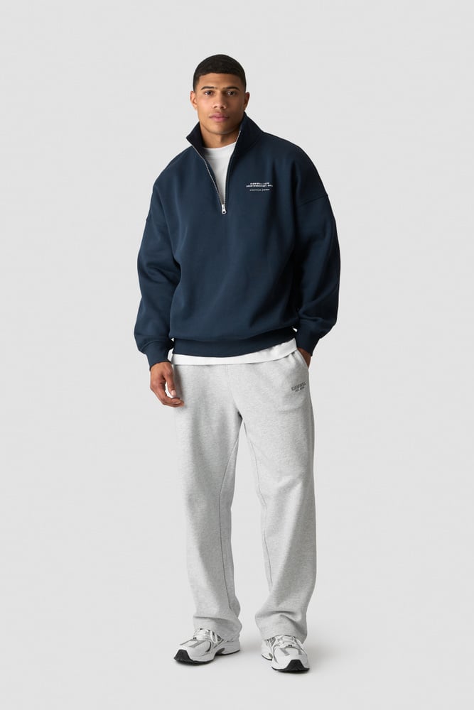 Everyday 1/4 Zip Sweatshirt Print Midnight Blue