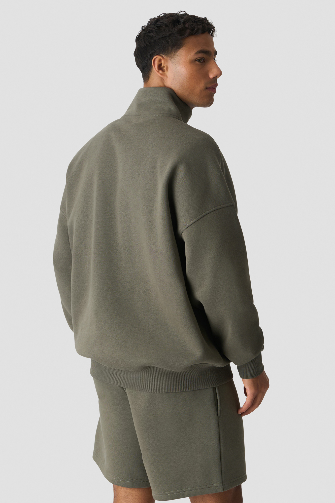 Everyday 1/4 Zip Sweatshirt Print Warm green - image 2