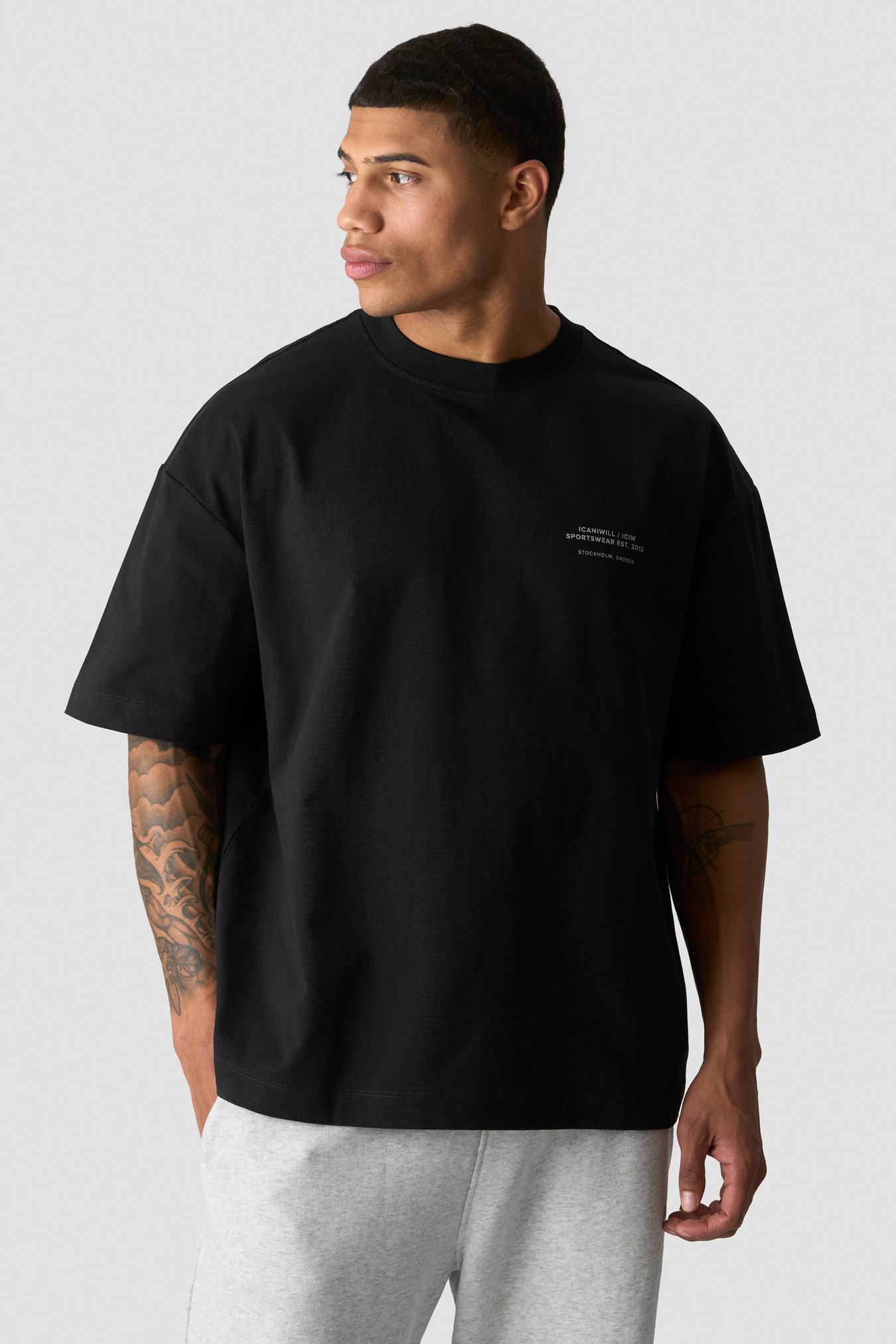 Heavy Cotton T-Shirt Print Black - image 1