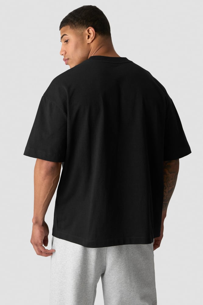 Heavy Cotton T-Shirt Print Black