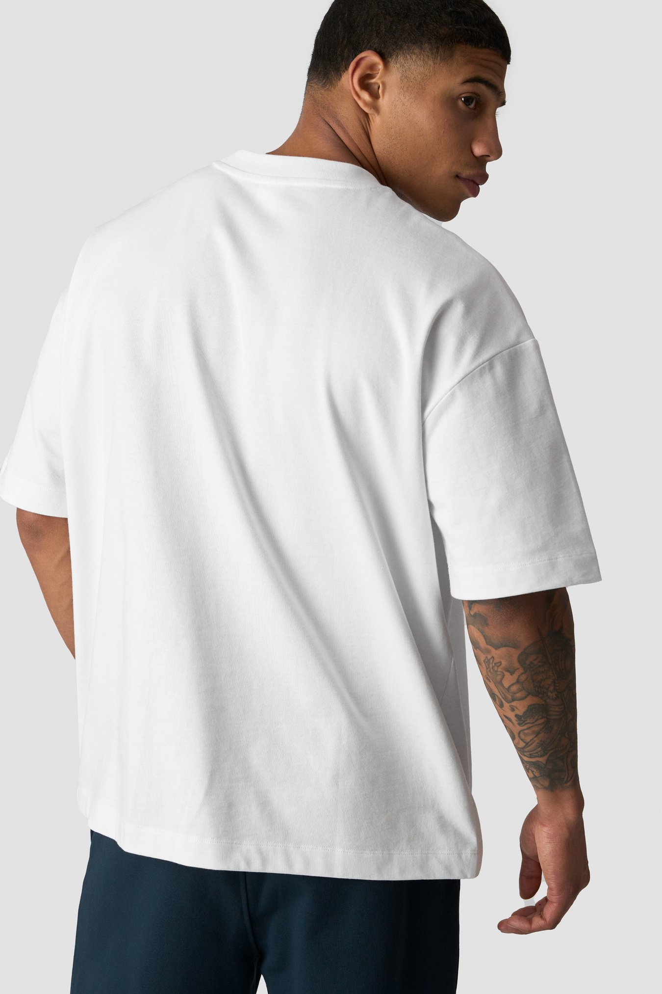 Heavy Cotton T-Shirt Print White Snow - image 4