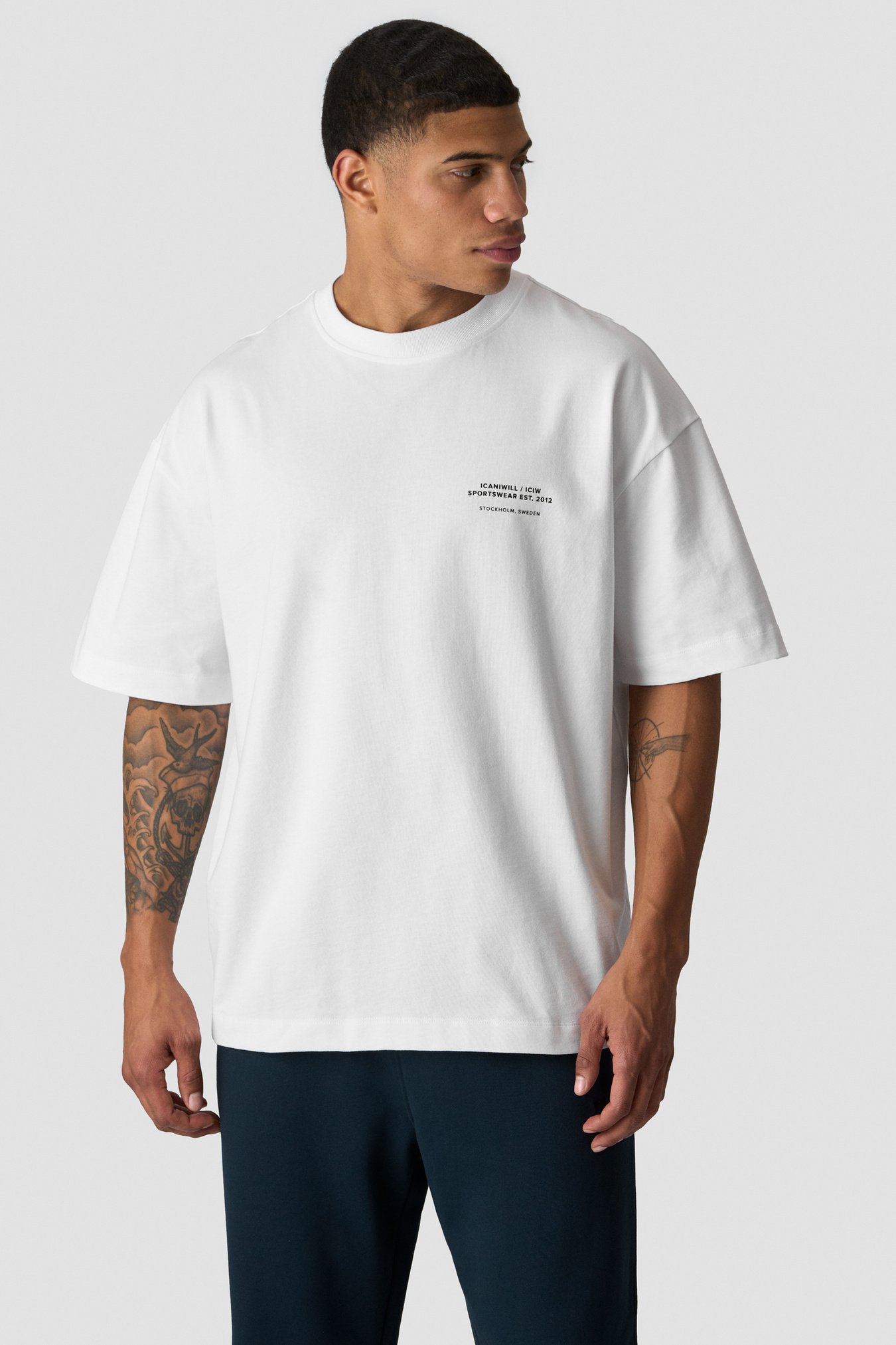 Heavy Cotton T-Shirt Print White Snow - image 3