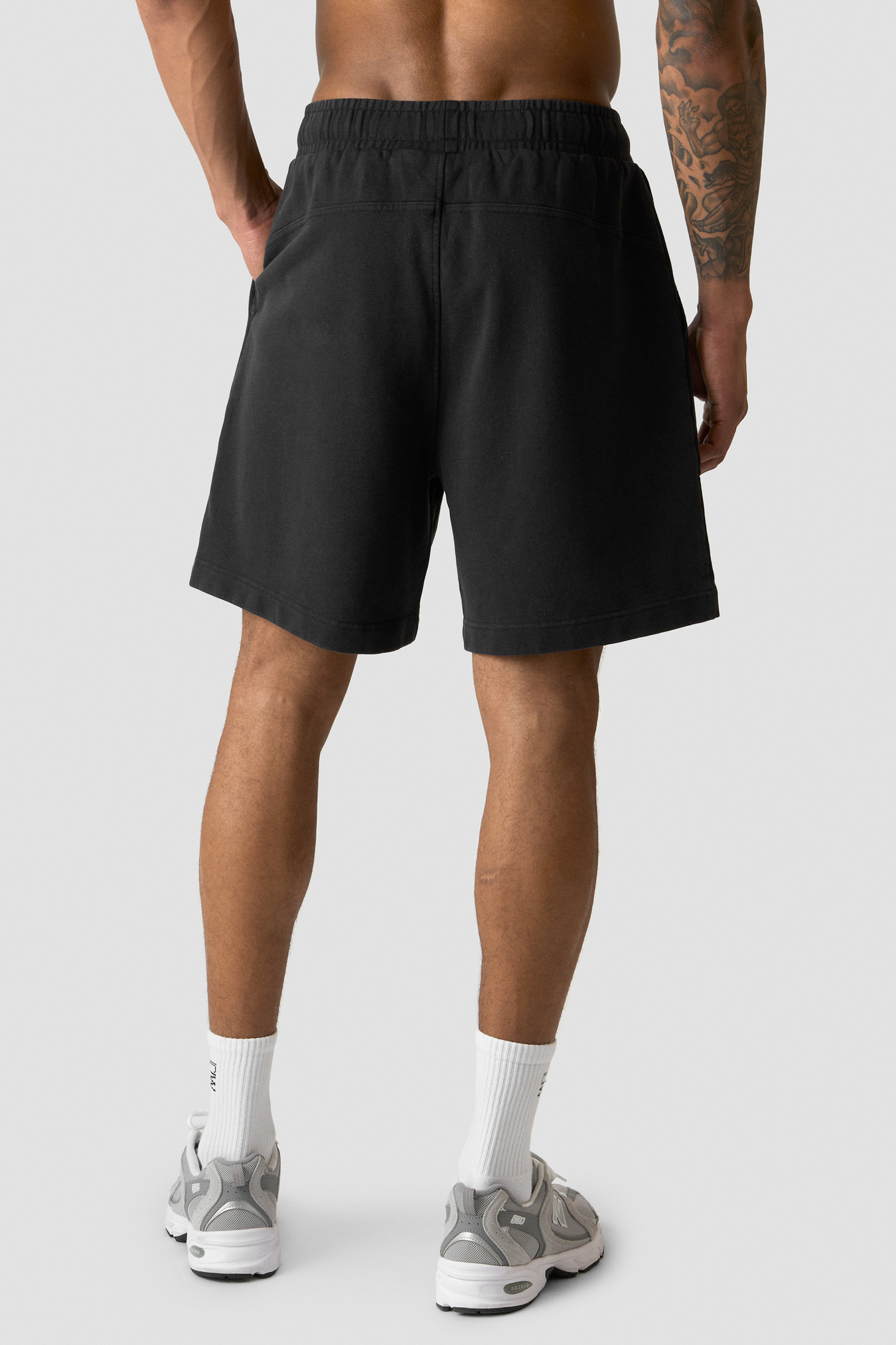 Stonewashed Sweatshorts Black - image 1