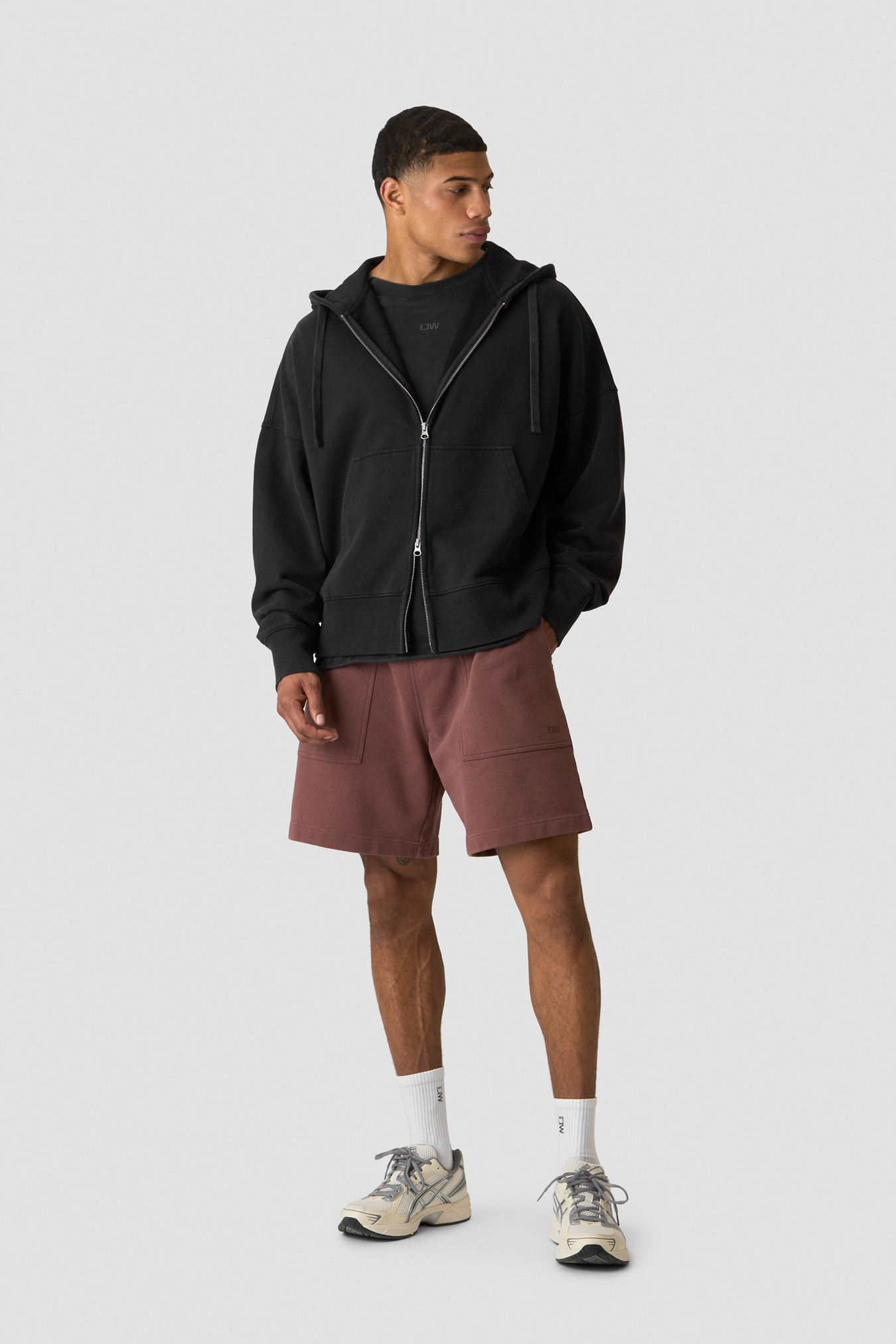 Stonewashed Sweatshorts Auburn Brown - bild 3